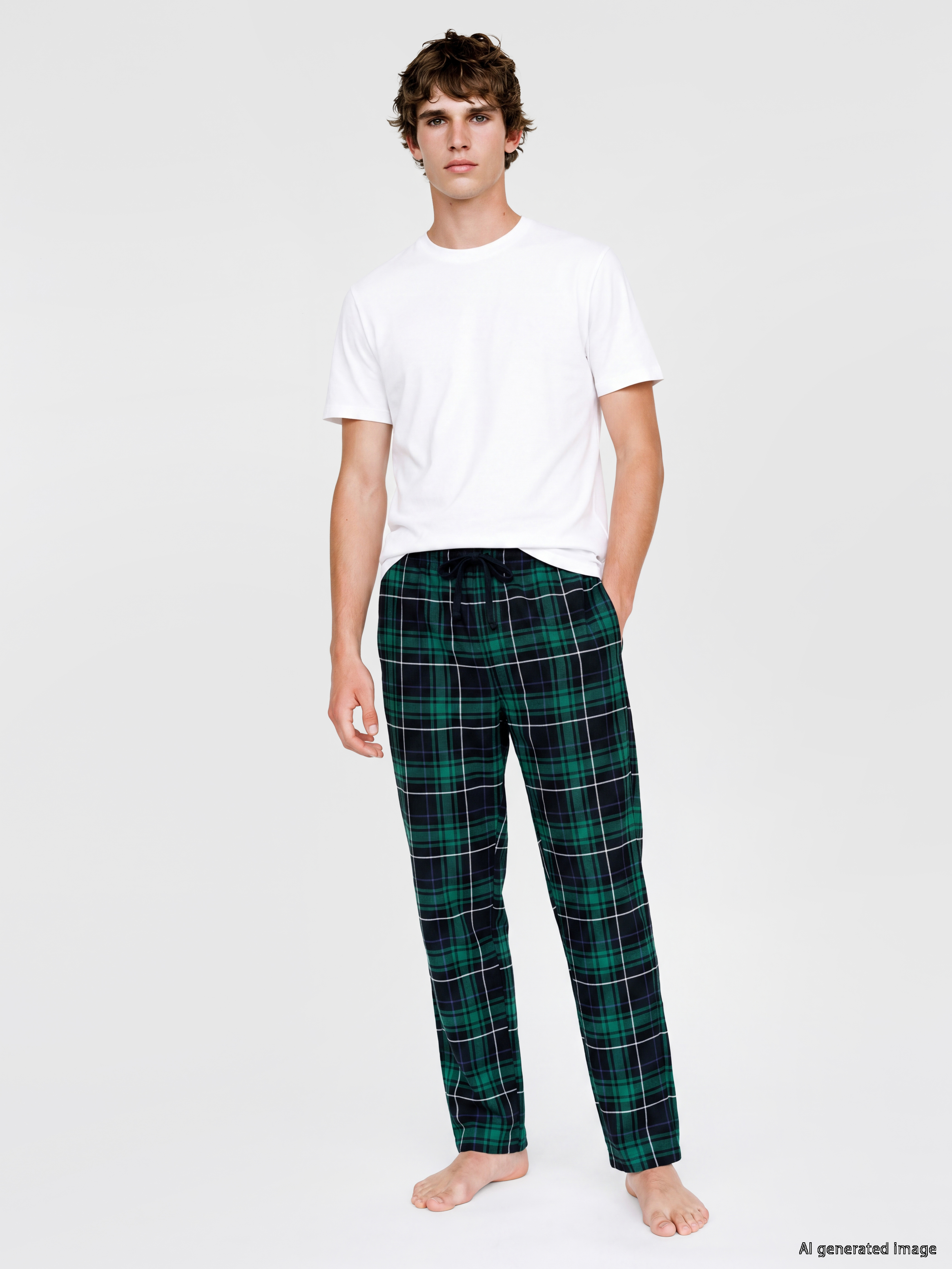 LC WAIKIKI Regular Fit Ekose Erkek Pijama Altı