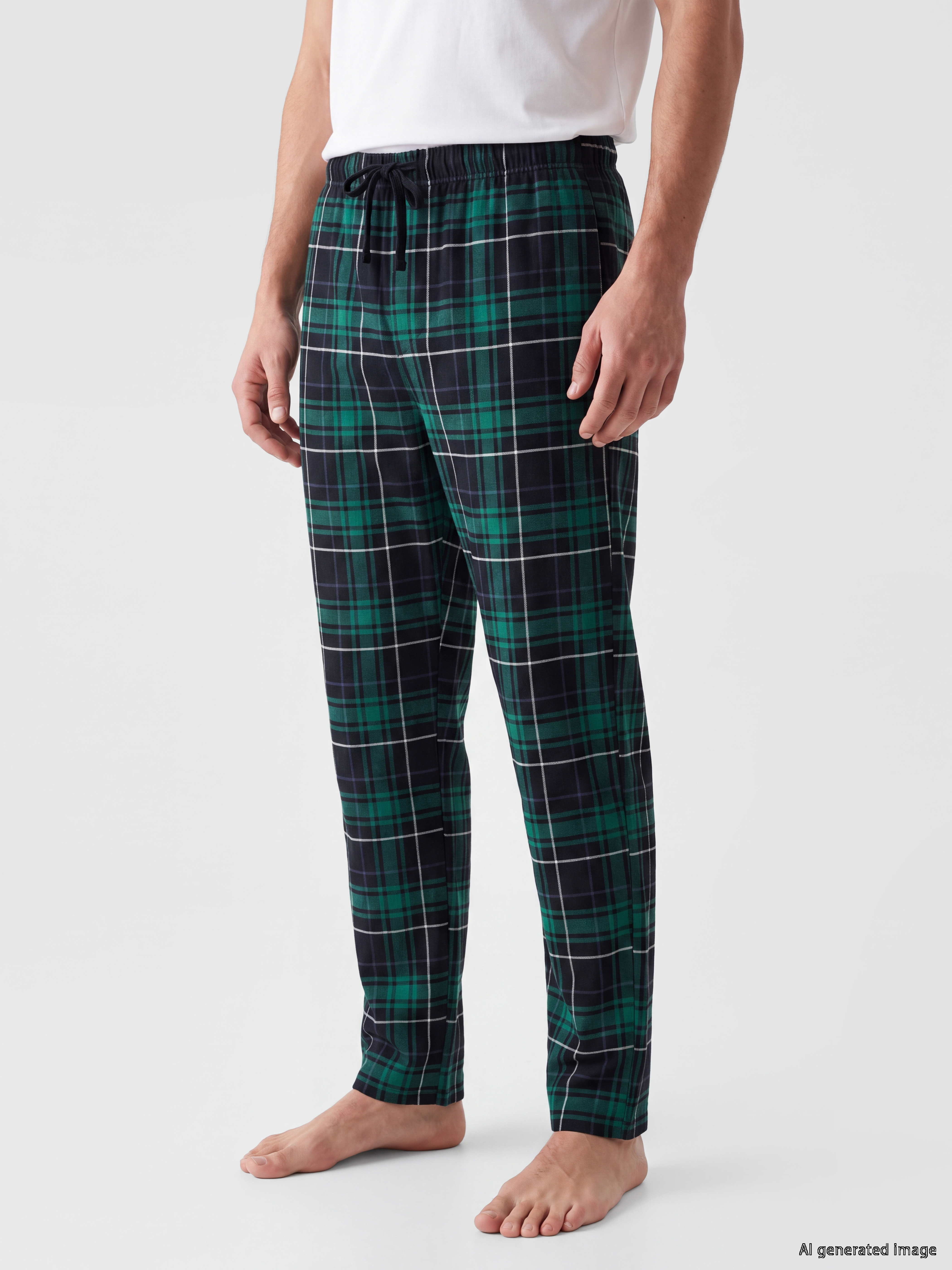 LC WAIKIKI Regular Fit Ekose Erkek Pijama Altı görsel 2