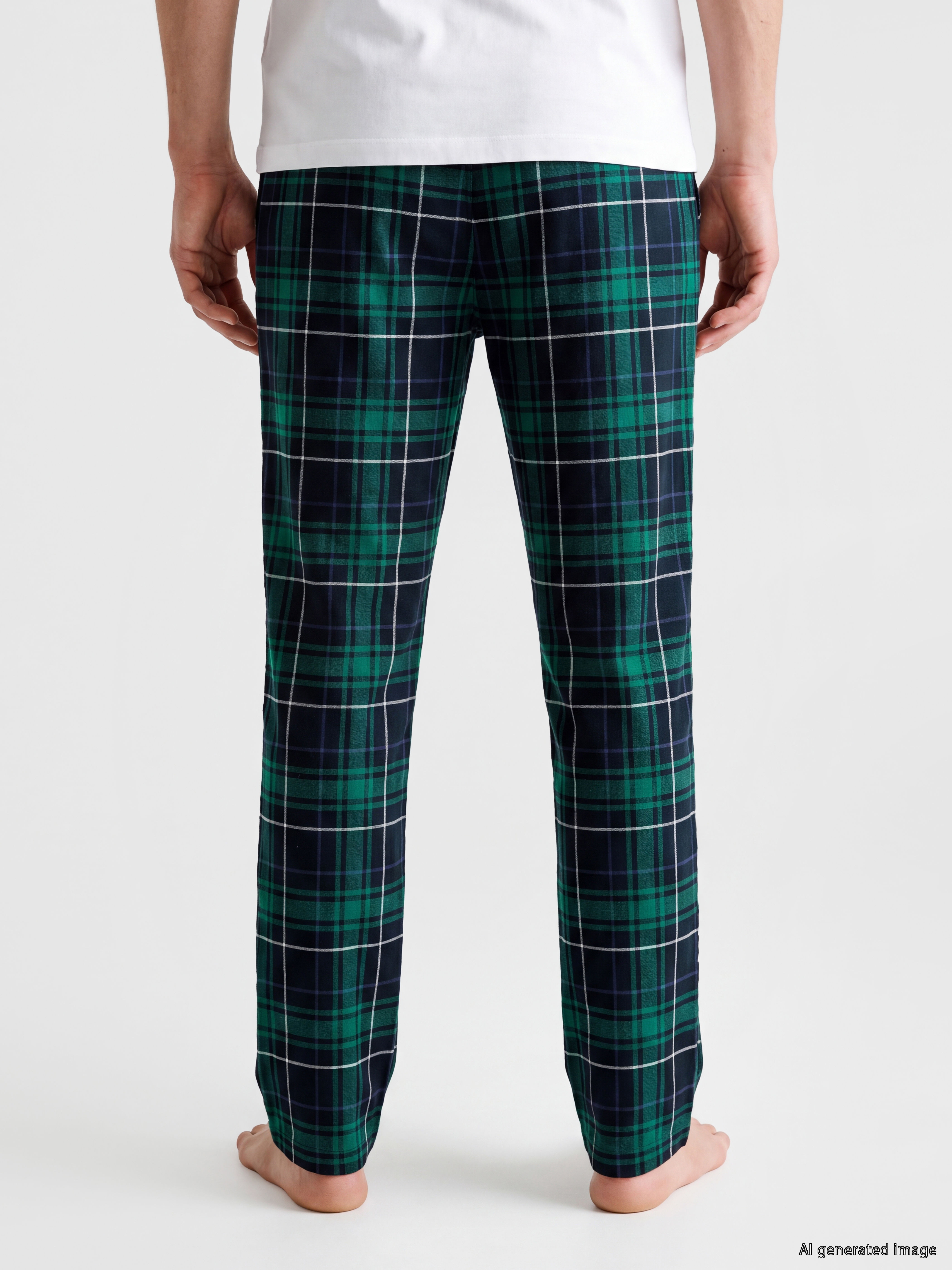 LC WAIKIKI Regular Fit Ekose Erkek Pijama Altı görsel 4