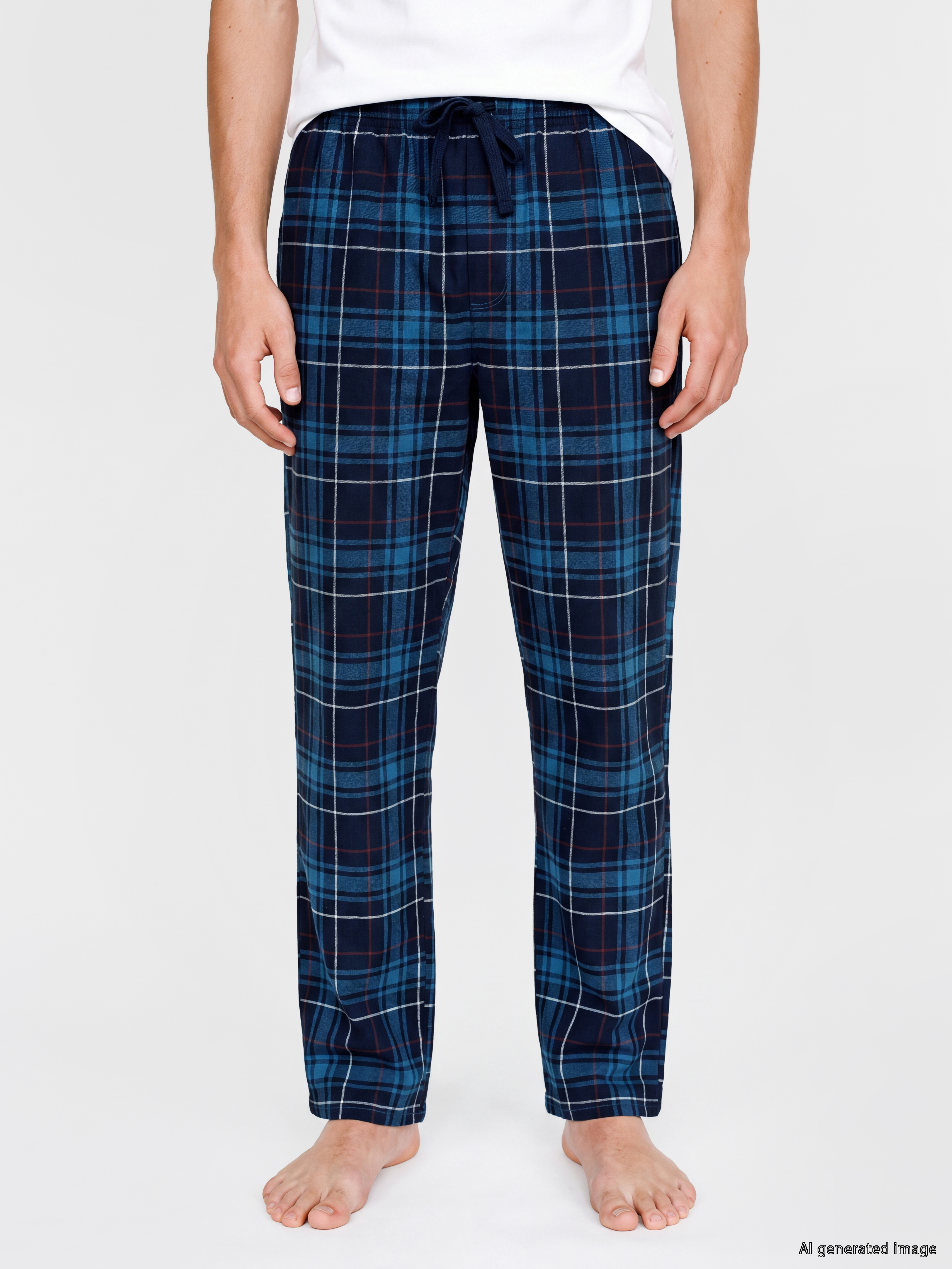 LC WAIKIKI Regular Fit Ekose Erkek Pijama Altı görsel 2