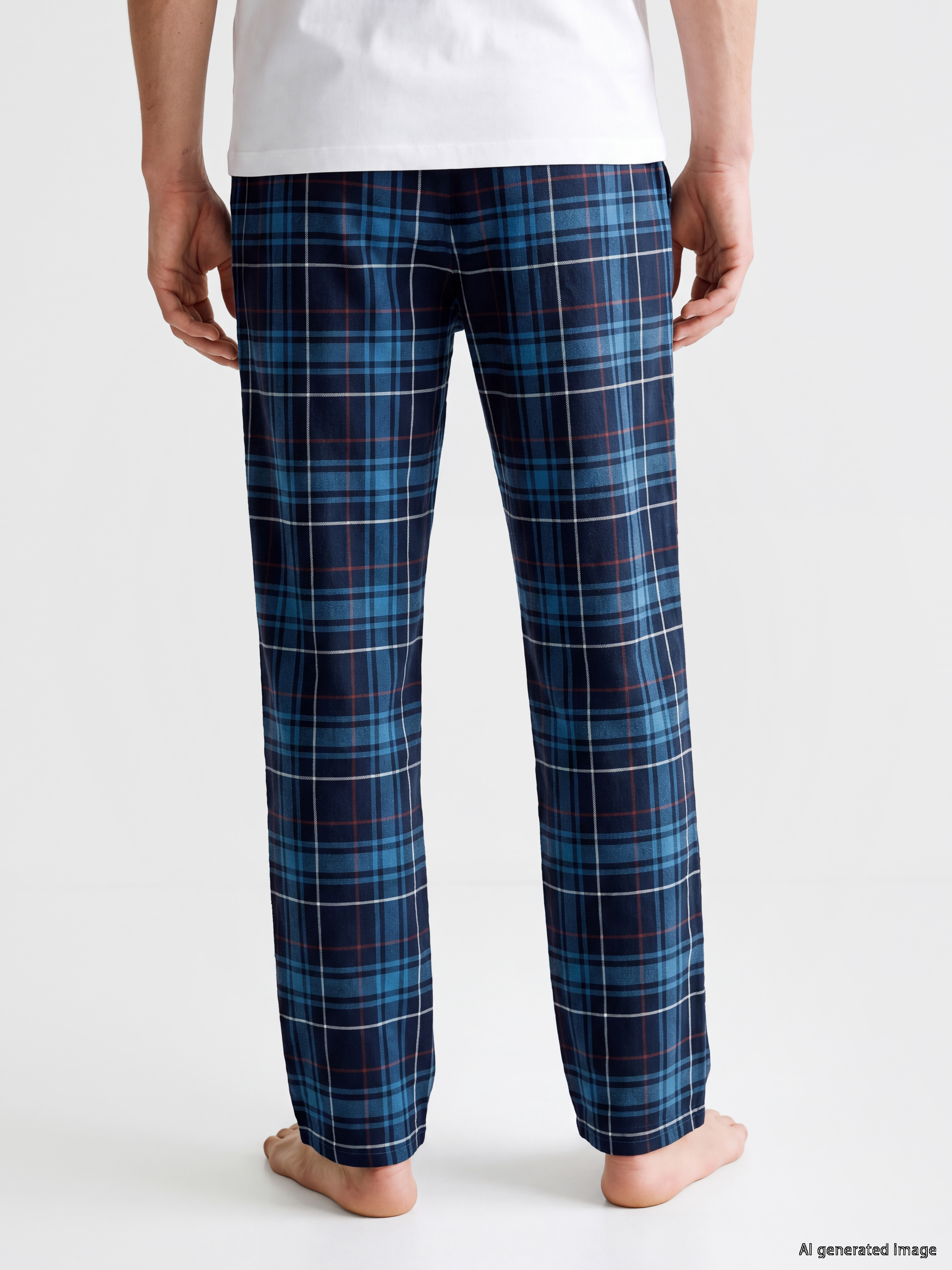 LC WAIKIKI Regular Fit Ekose Erkek Pijama Altı görsel 4