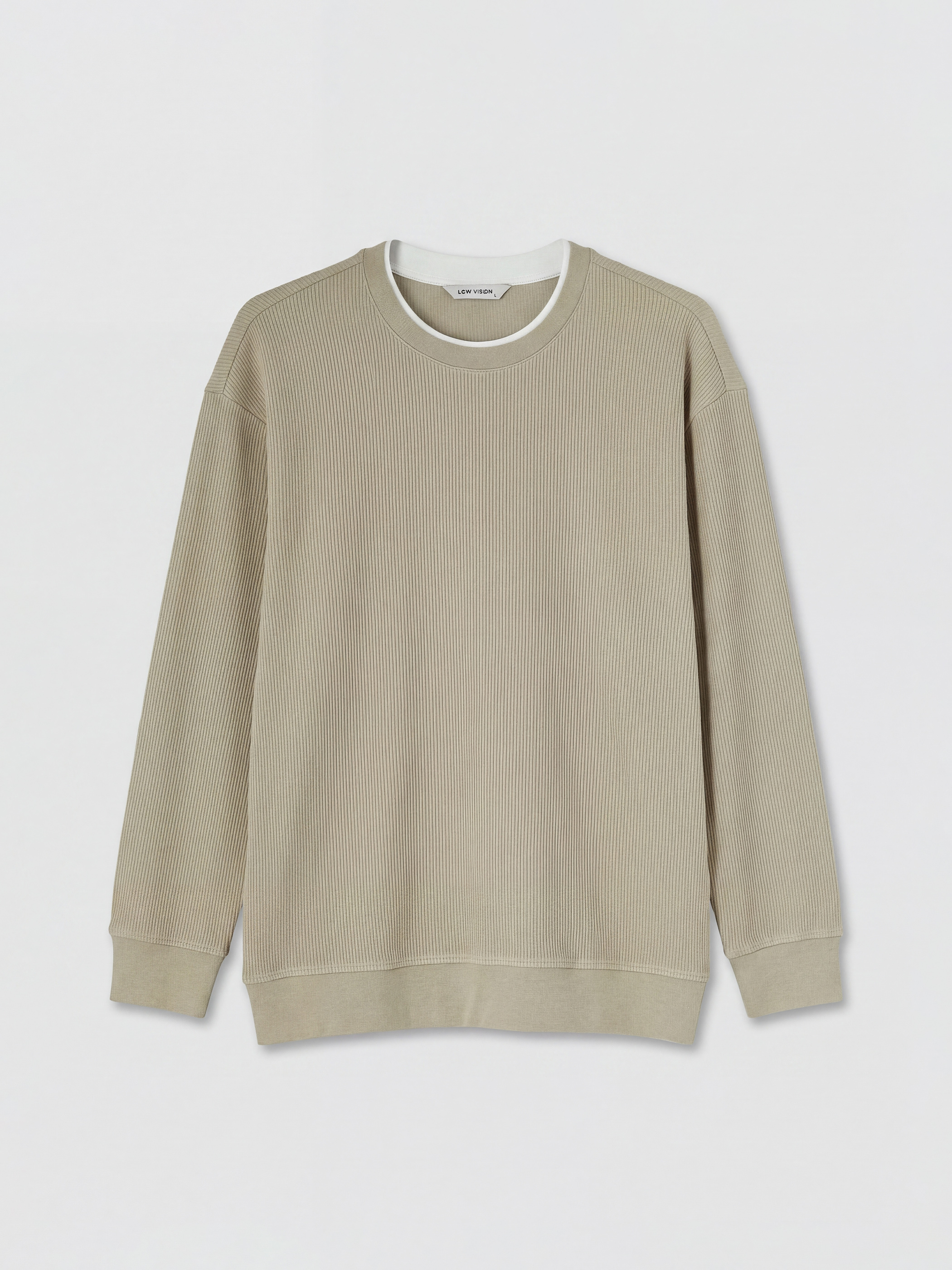 LCW Vision Bisiklet Yaka Fitilli Erkek Sweatshirt görsel 5