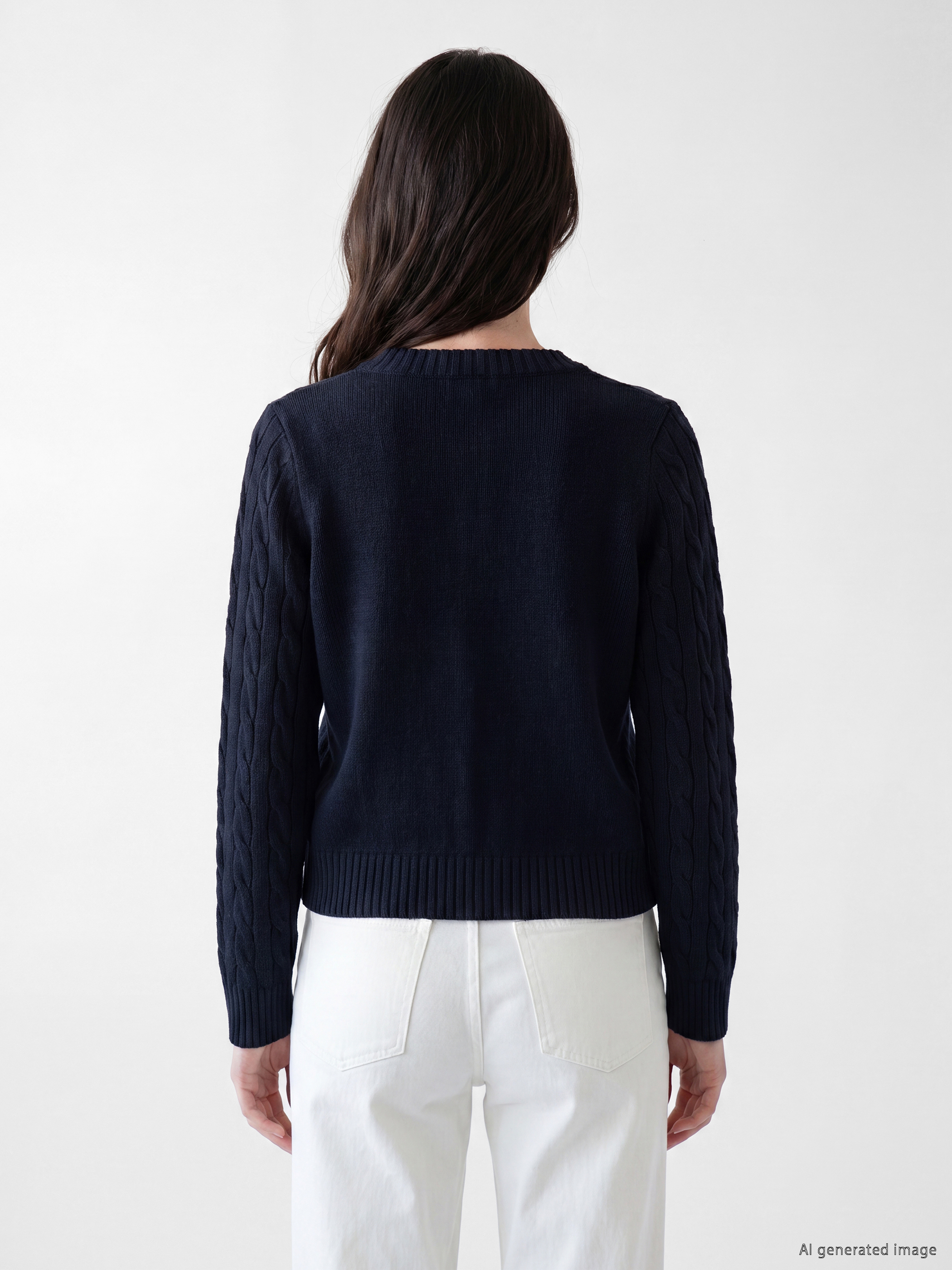 LCW Comfort Saç Örgüsü Desenli Kadın Triko Hırka görsel 4