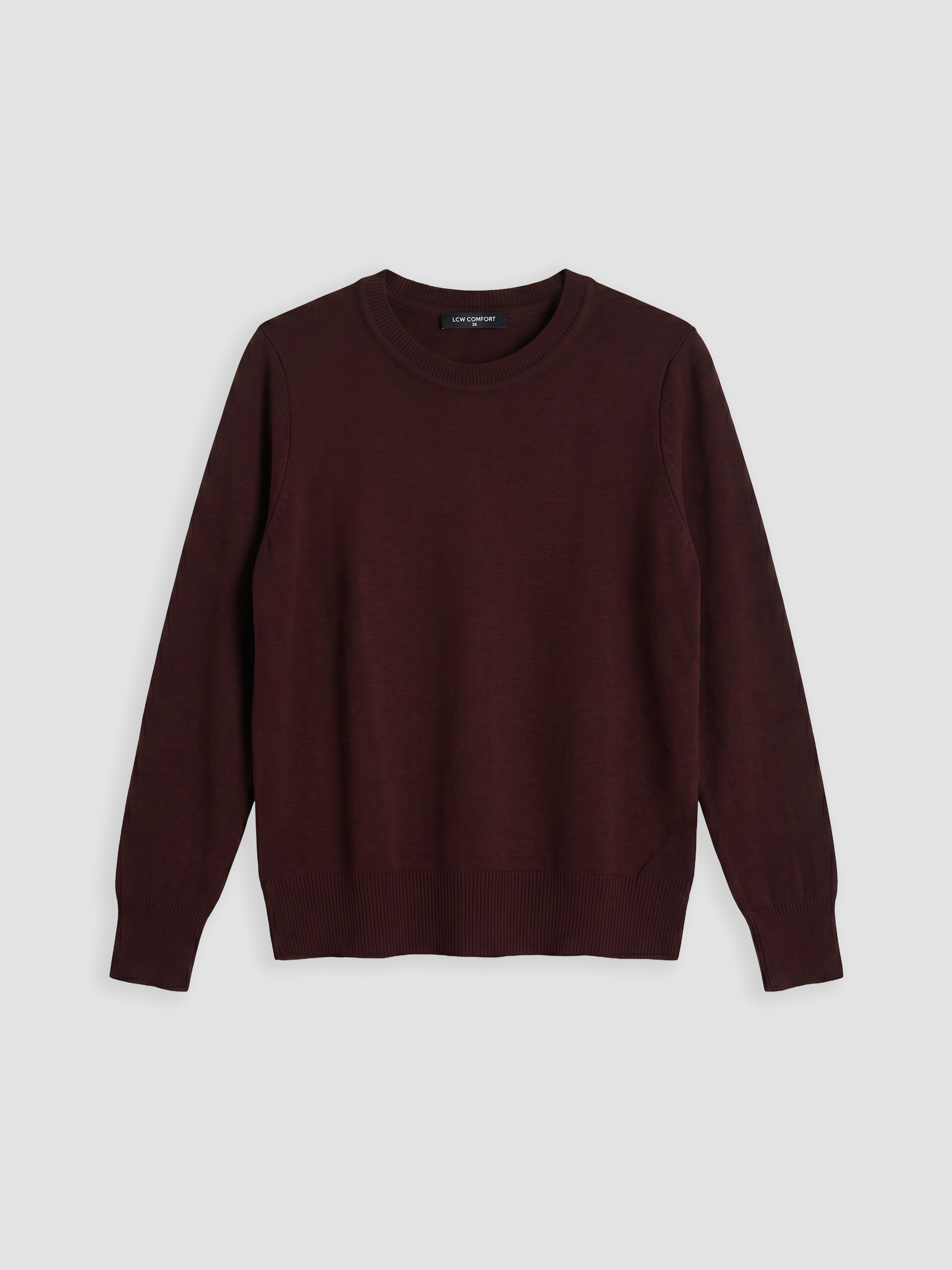 LCW Comfort Bisiklet Yaka Kadın Triko Kazak görsel 4
