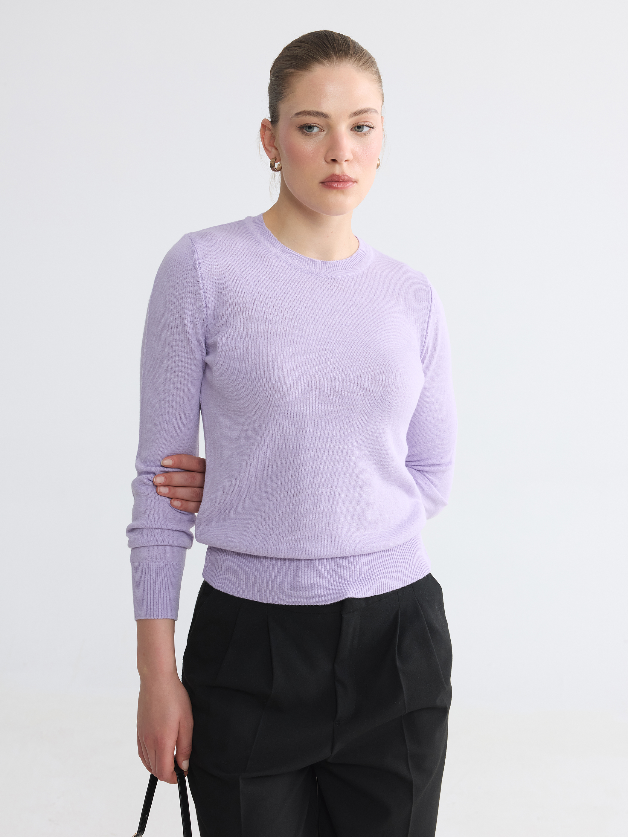 LCW Comfort Bisiklet Yaka Kadın Triko Kazak