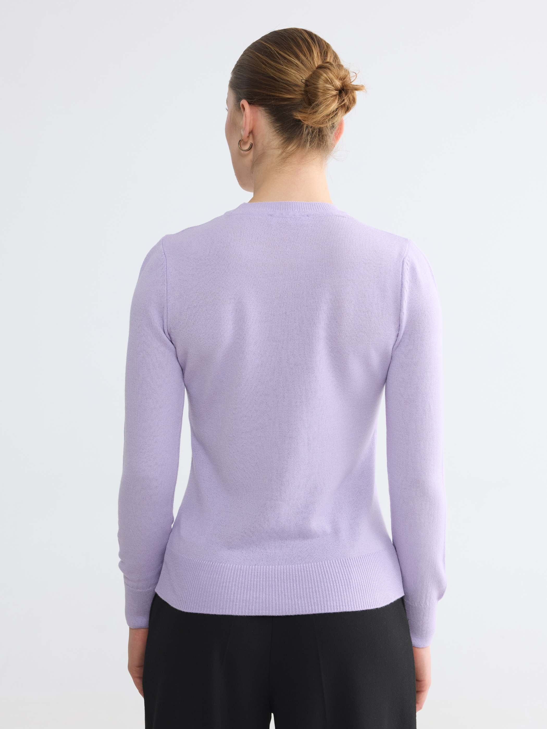 LCW Comfort Bisiklet Yaka Kadın Triko Kazak görsel 4