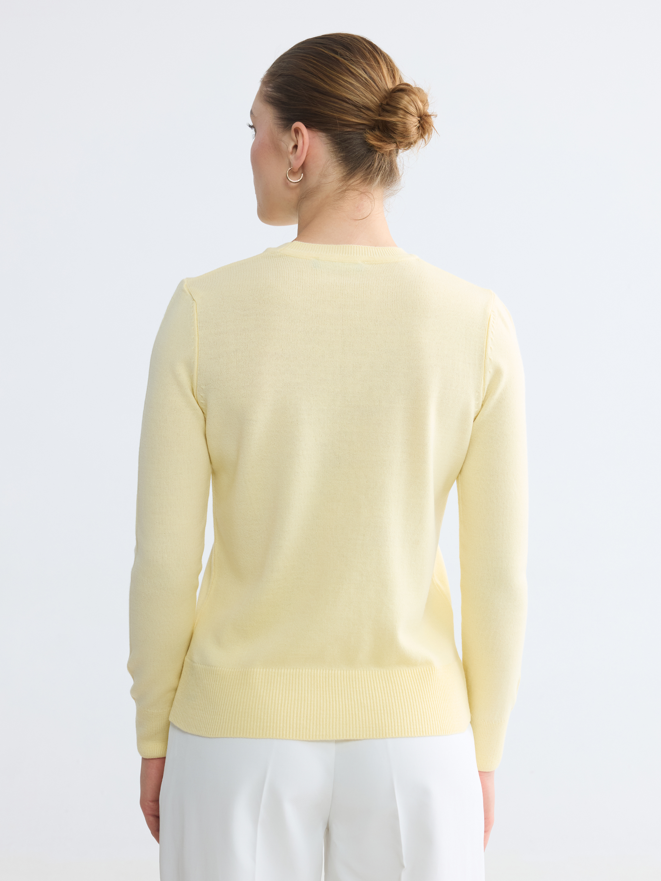 LCW Comfort Bisiklet Yaka Kadın Triko Kazak görsel 4