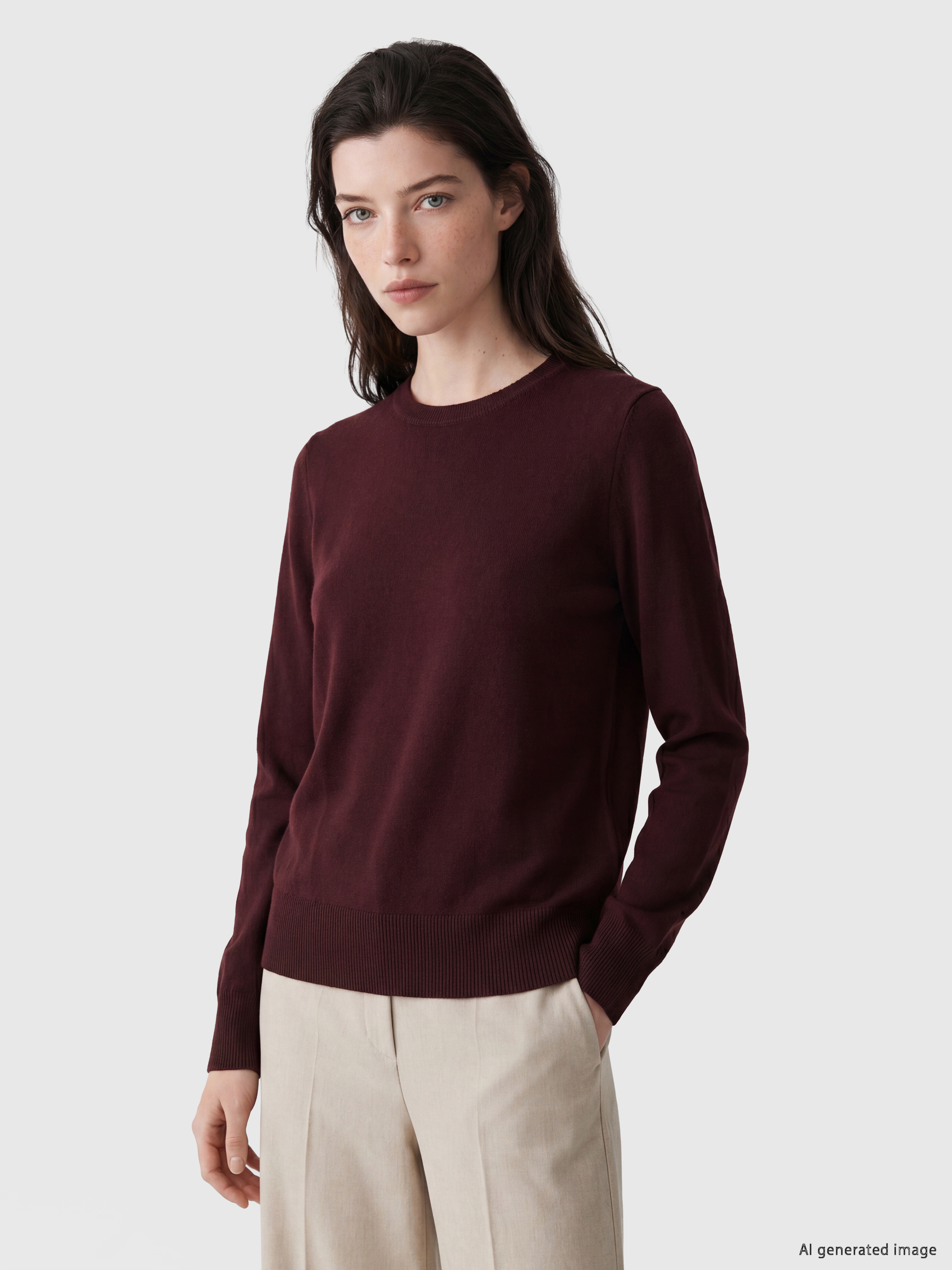 LCW Comfort Bisiklet Yaka Kadın Triko Kazak