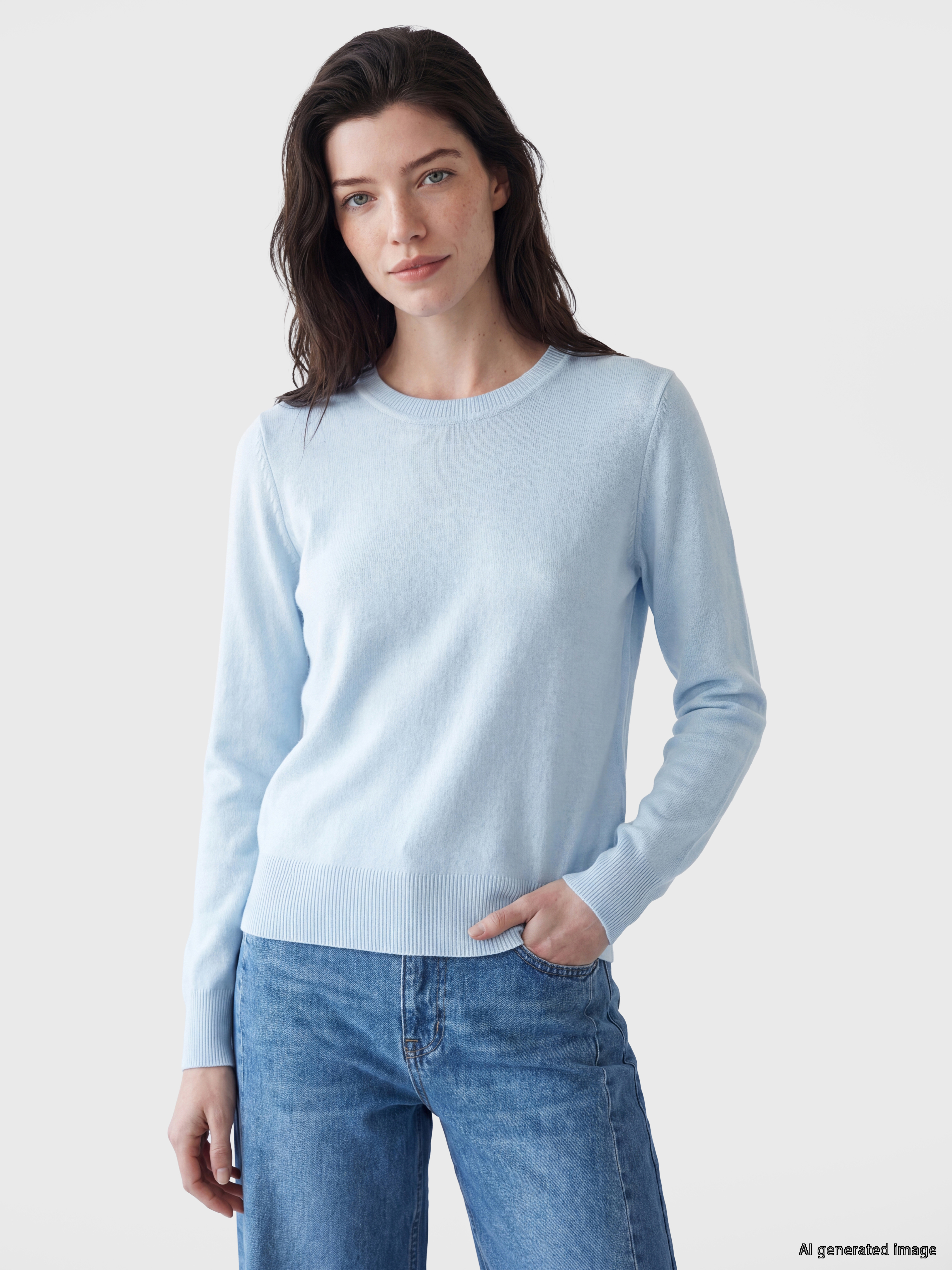 LCW Comfort Bisiklet Yaka Kadın Triko Kazak