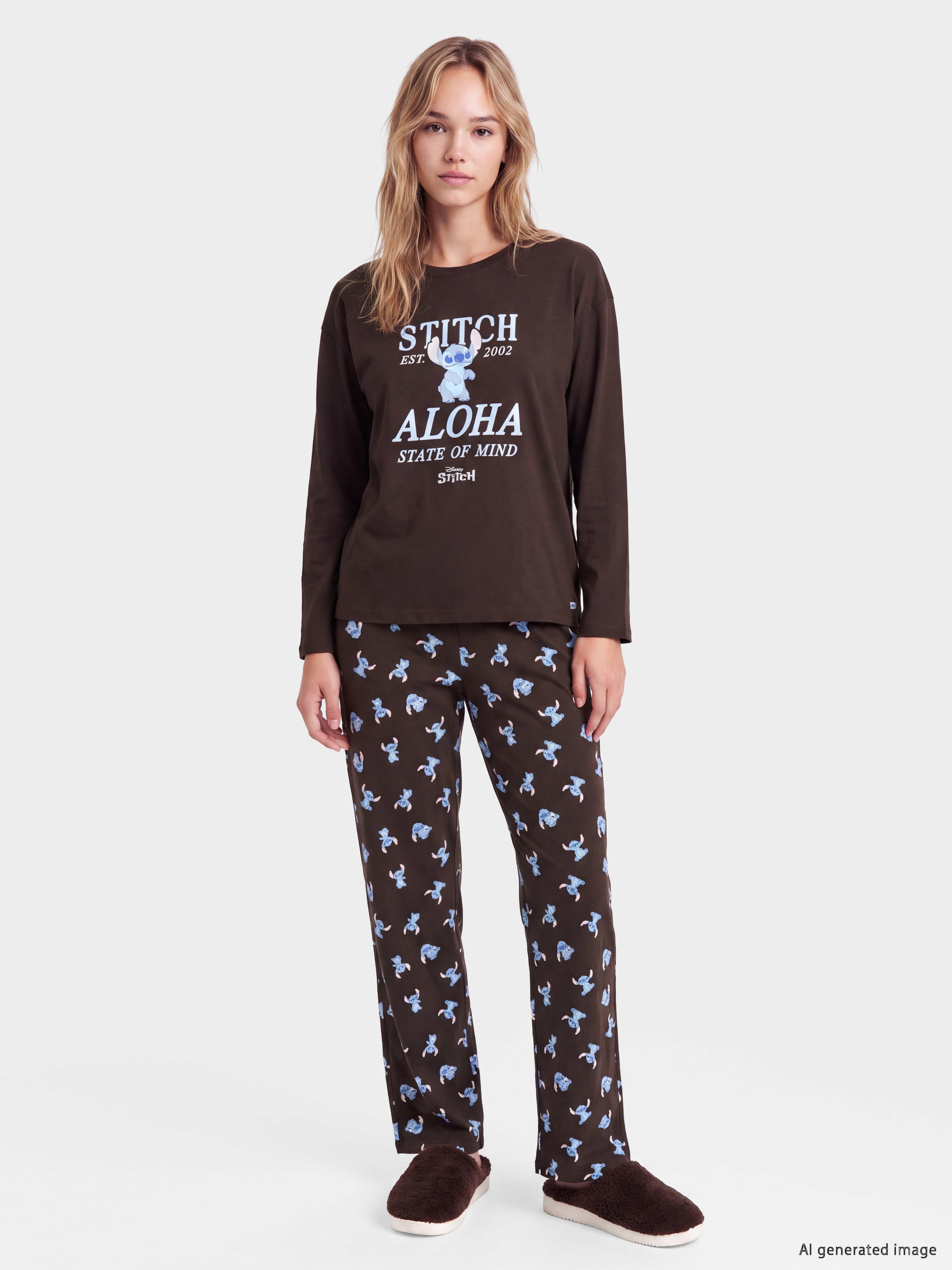 LCW Young Stitch Baskılı Kadın Pijama Takım