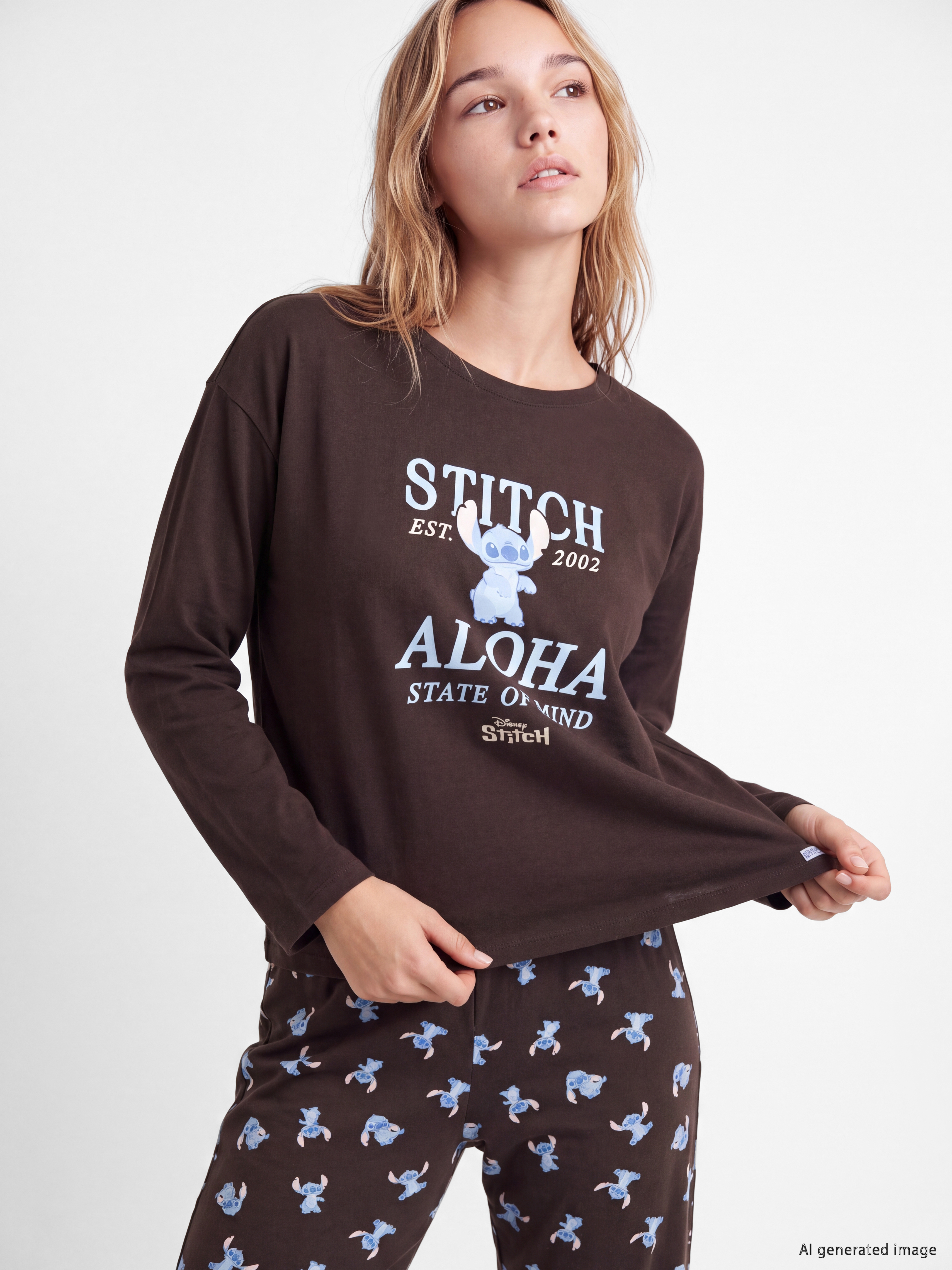 LCW Young Stitch Baskılı Kadın Pijama Takım görsel 2