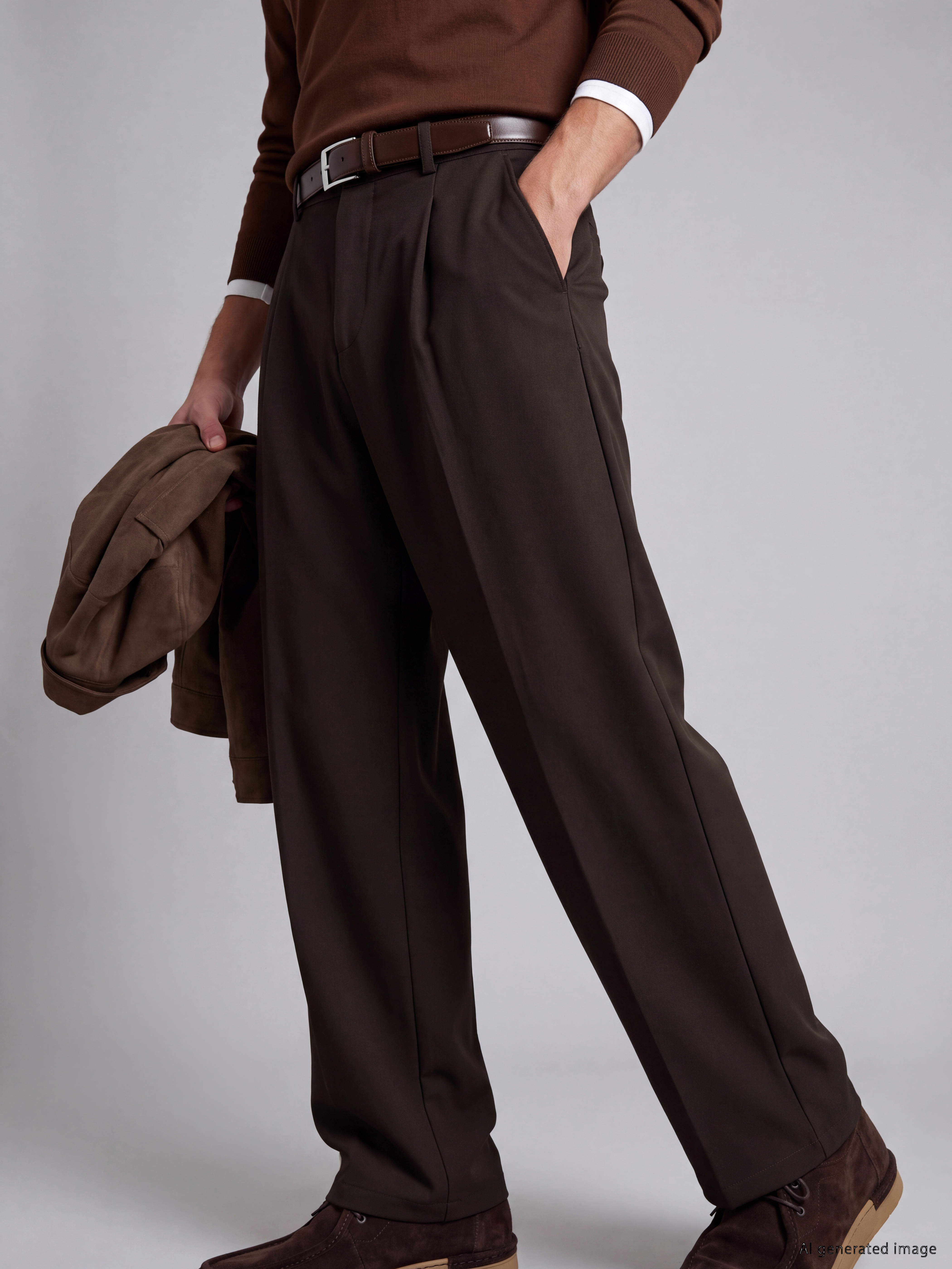 LCW Vision Relax Fit Erkek Pileli Pantolon görsel 2