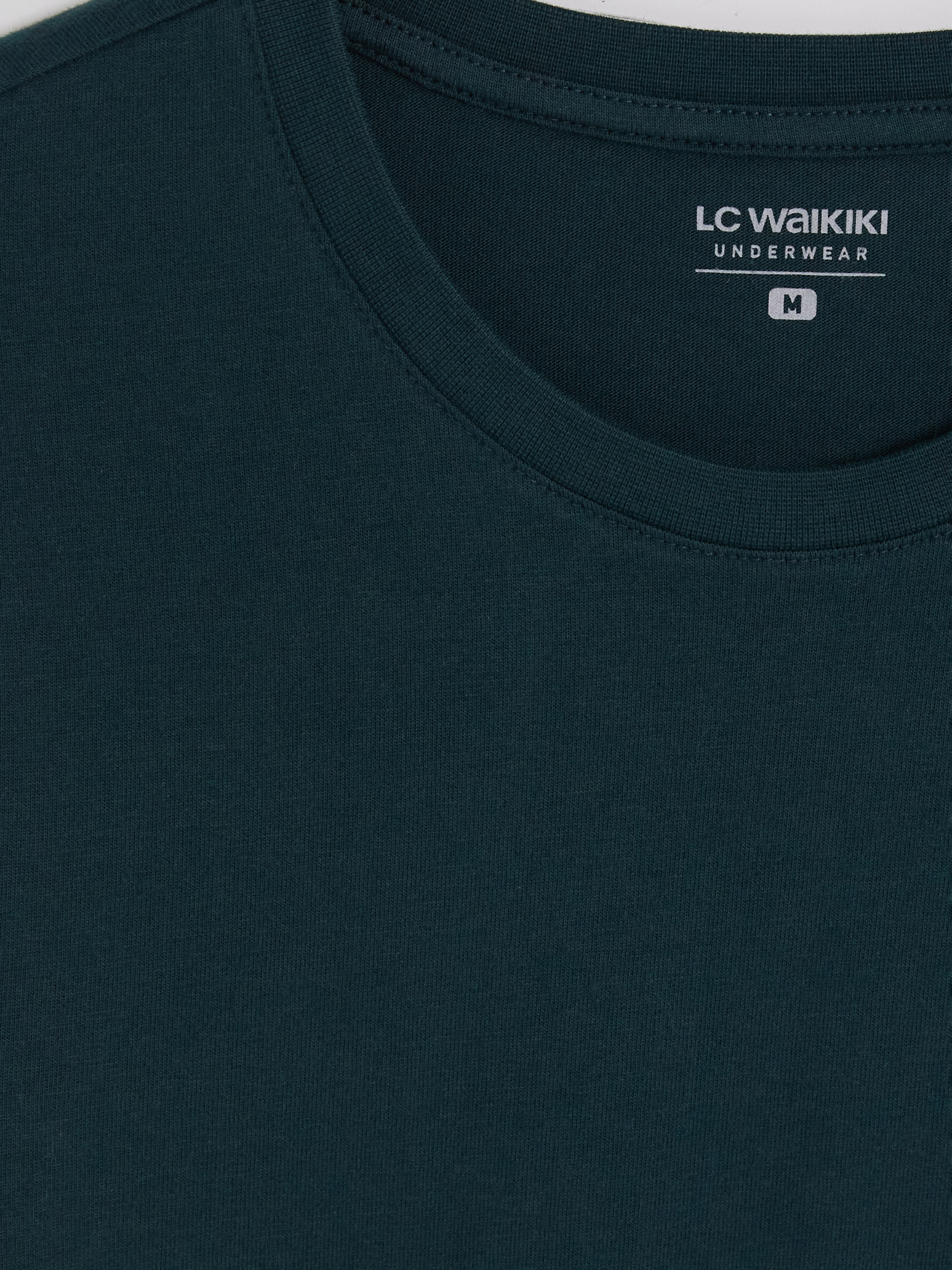 LC WAIKIKI Bisiklet Yaka Uzun Kollu Pijama Üst görsel 6