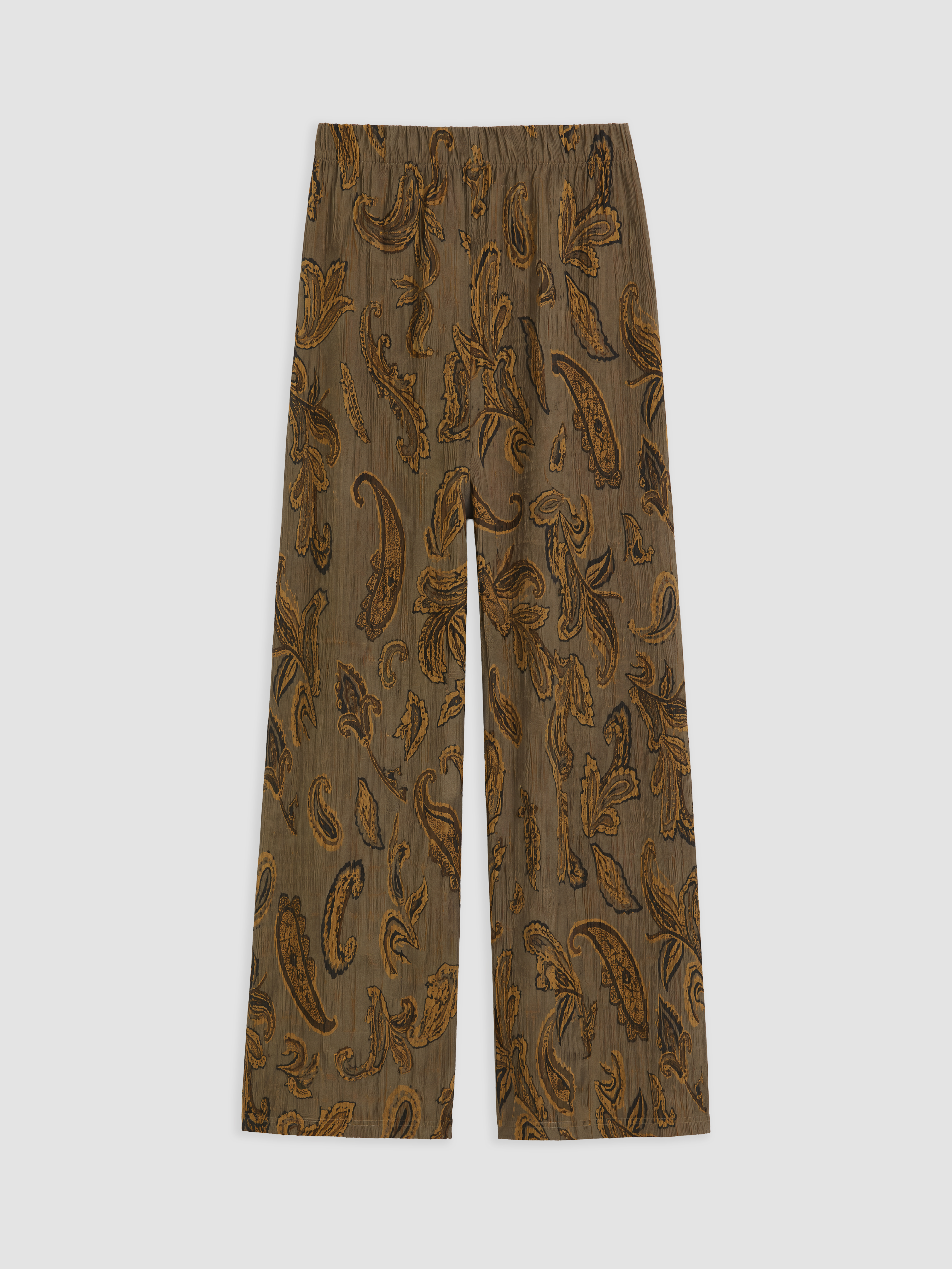 LCW EVERYDAY Beli Lastikli Desenli Geniş Paça Kadın Pantolon görsel 6