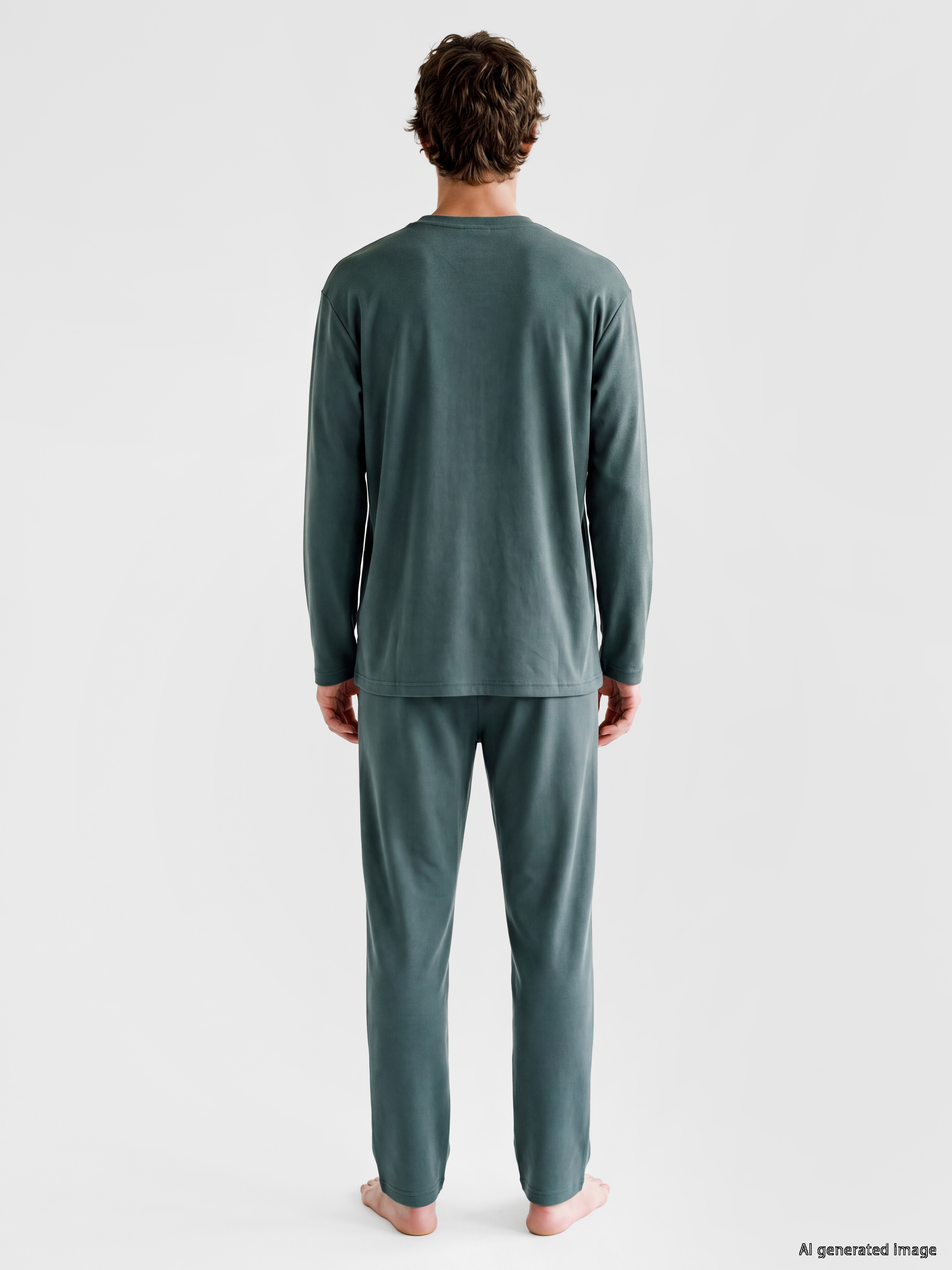 LC WAIKIKI Regular Fit Baskılı Erkek Pijama Takımı görsel 4