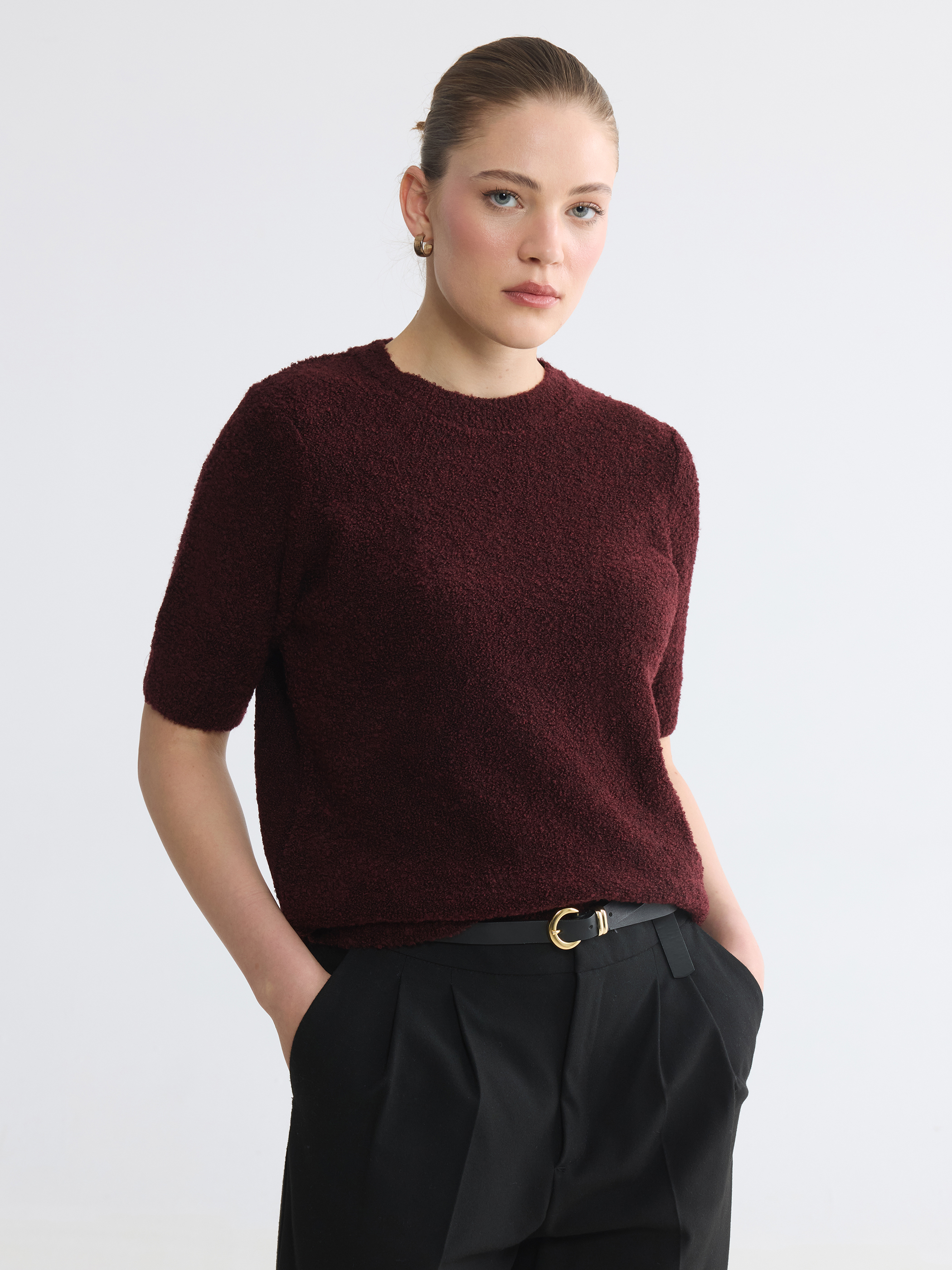 LCW Comfort Bisiklet Yaka Kadın Triko Kazak