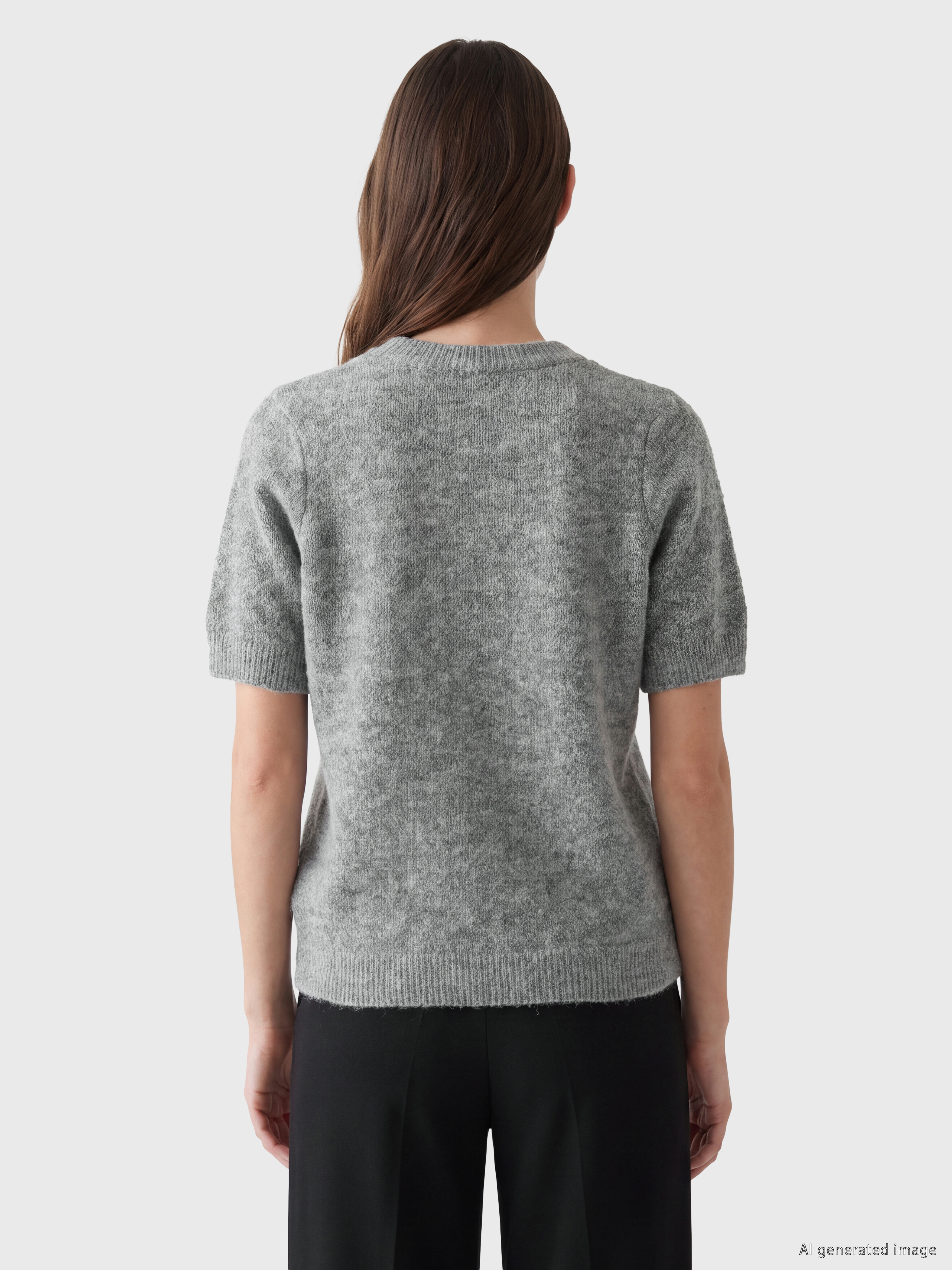 LCW Comfort Bisiklet Yaka Kadın Triko Kazak görsel 4
