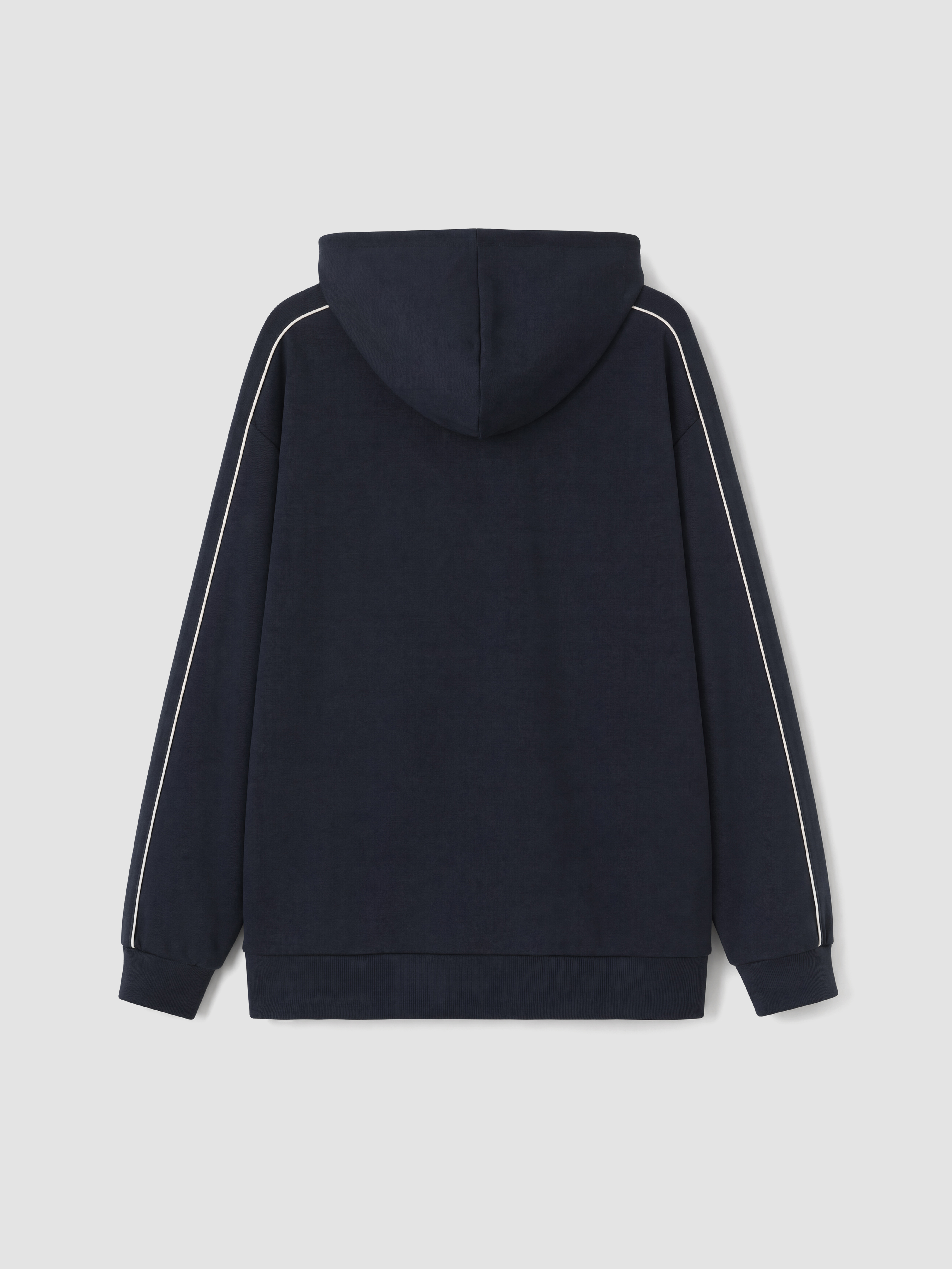 LCW Modest Kapüşonlu Oversize Kadın Fermuarlı Sweatshirt görsel 7