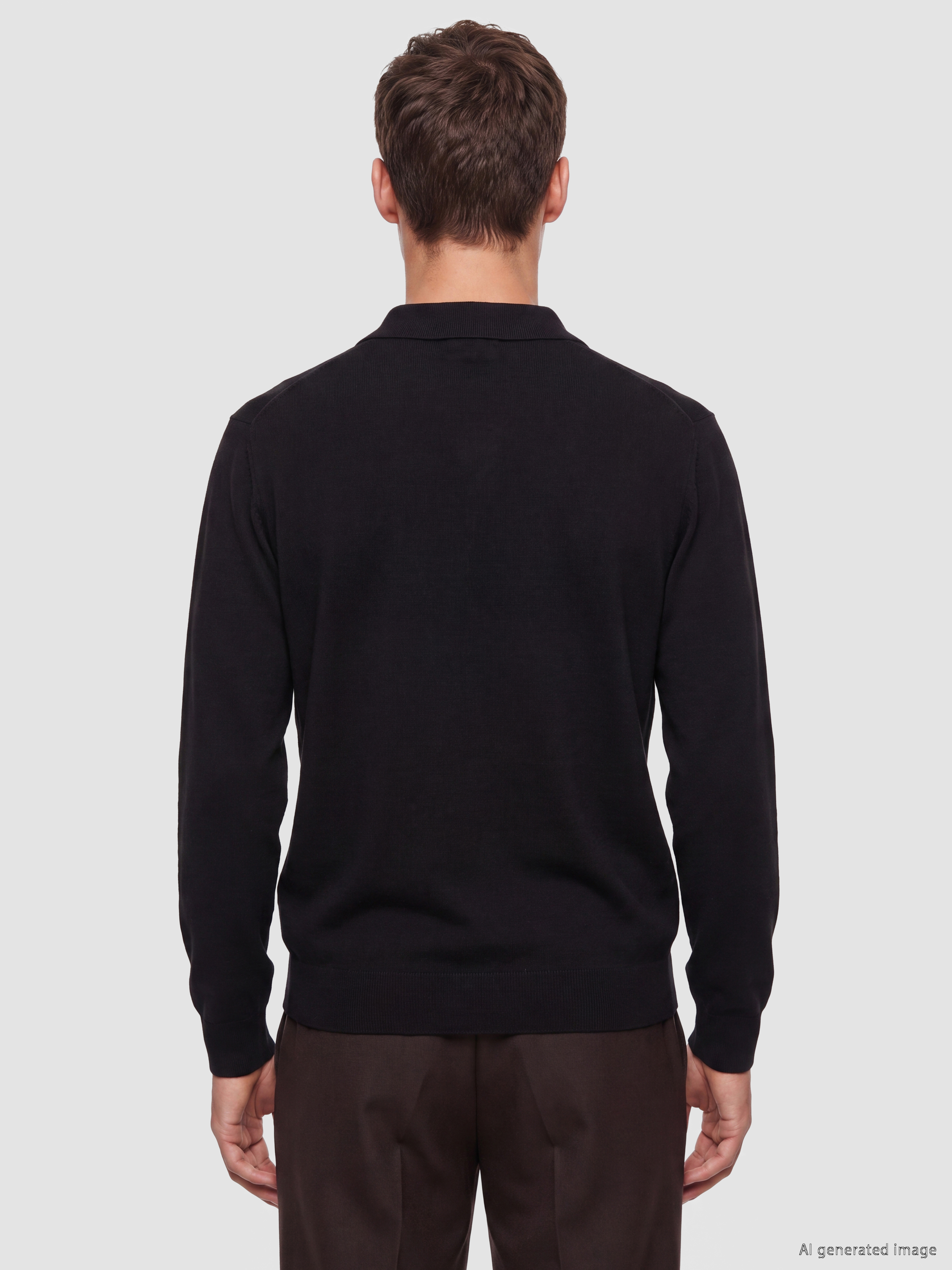 LCW Vision Polo Yaka Erkek Triko Kazak görsel 4