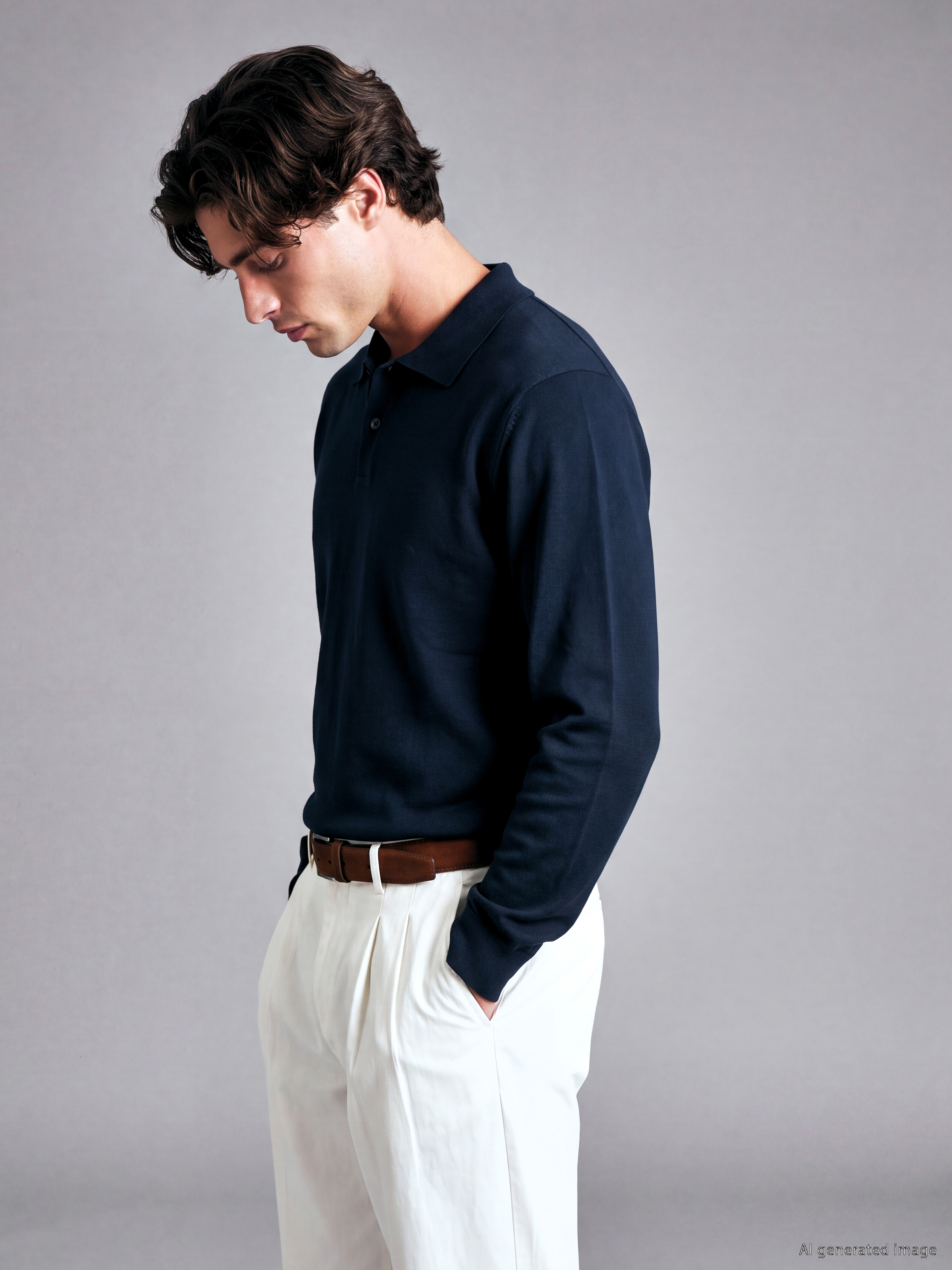LCW Vision Polo Yaka Erkek Triko Kazak