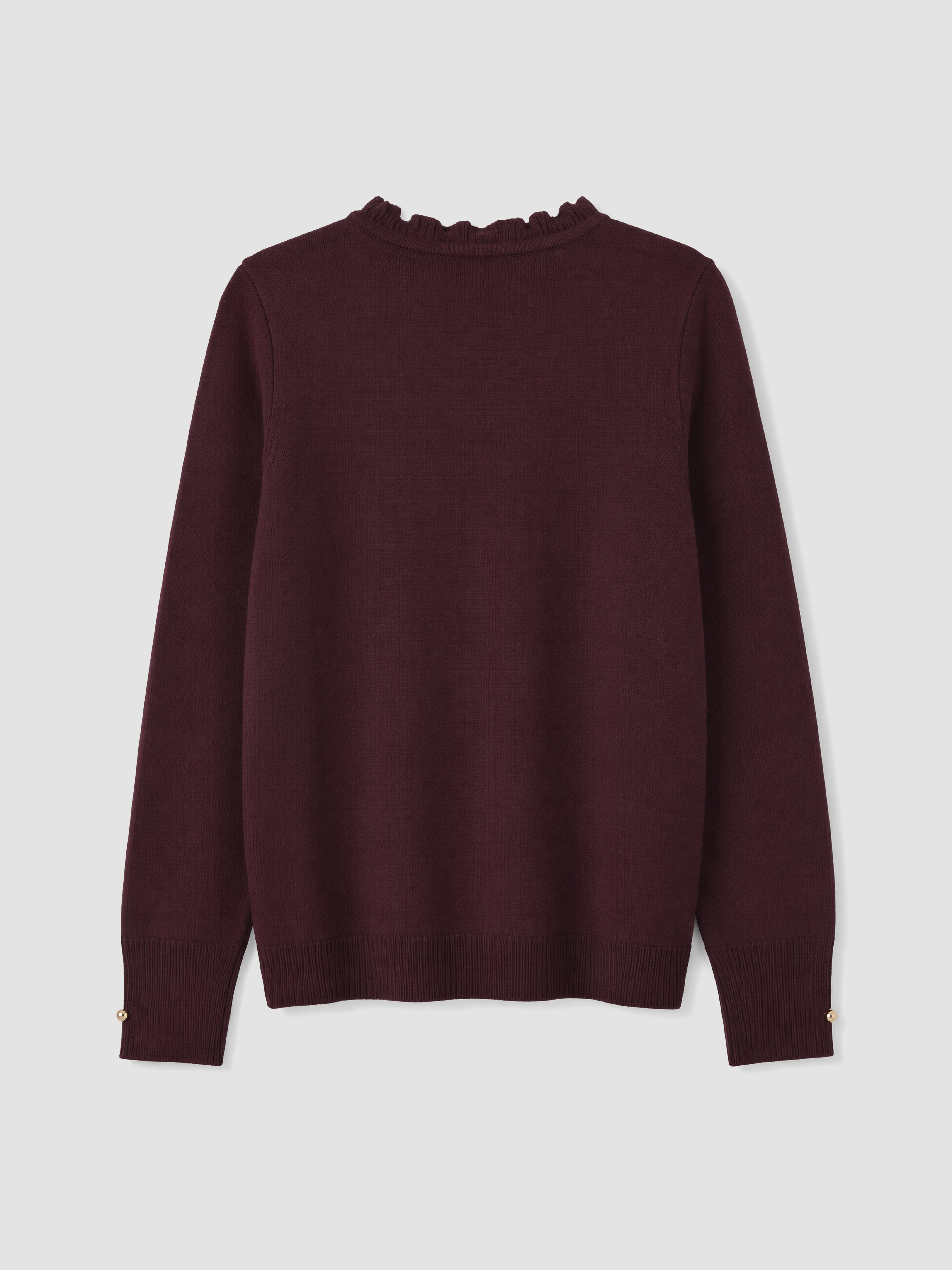 LCW Grace Fırfırlı Bisiklet Yaka Kadın Triko Kazak görsel 7