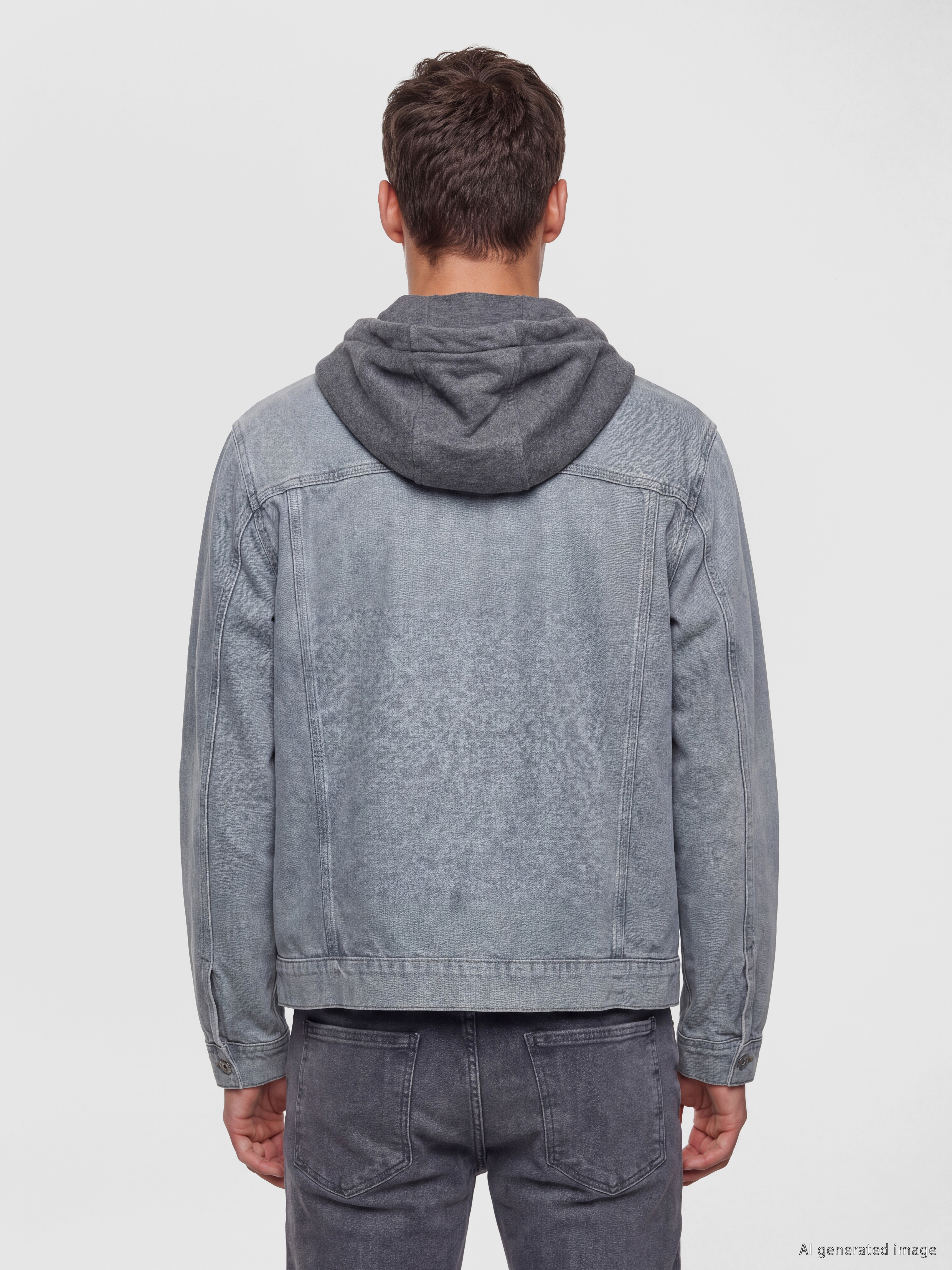 LCW Jeans Regular Fit Kapüşonlu Erkek Jean Mont görsel 4