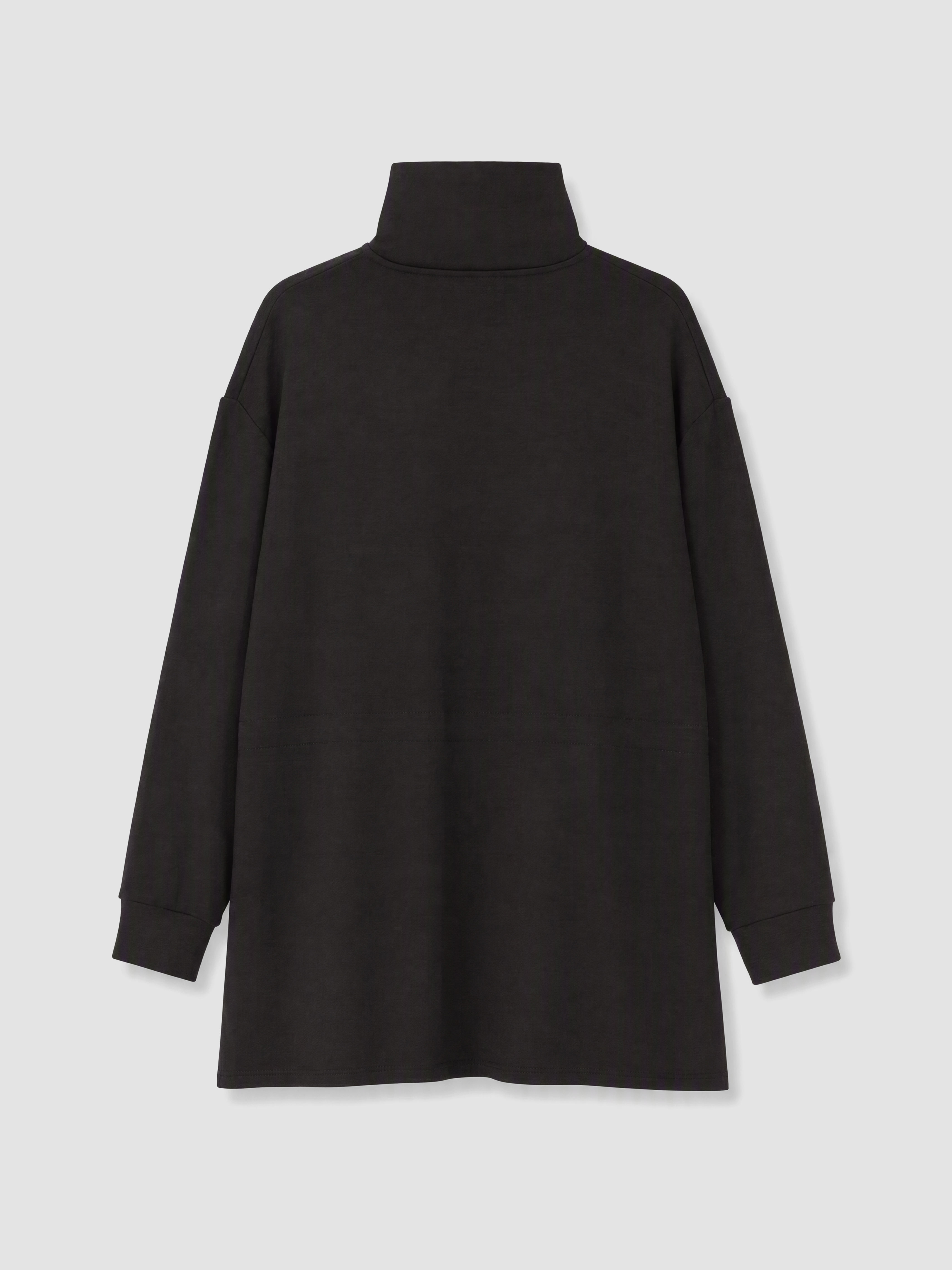 LCW Modest Dik Yaka Oversize Kadın Sweatshirt Tunik görsel 6