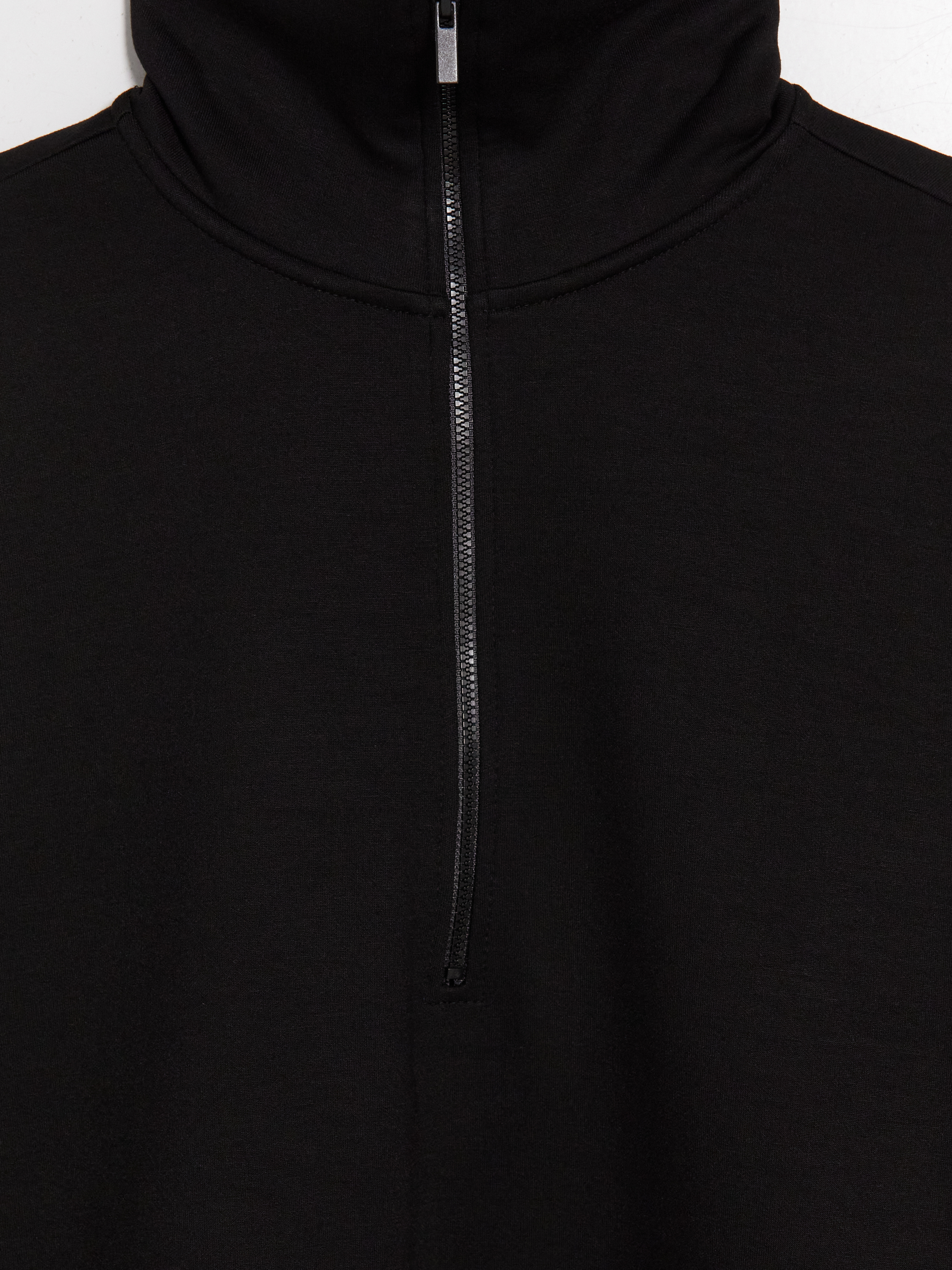 LCW Modest Dik Yaka Oversize Kadın Sweatshirt Tunik görsel 7
