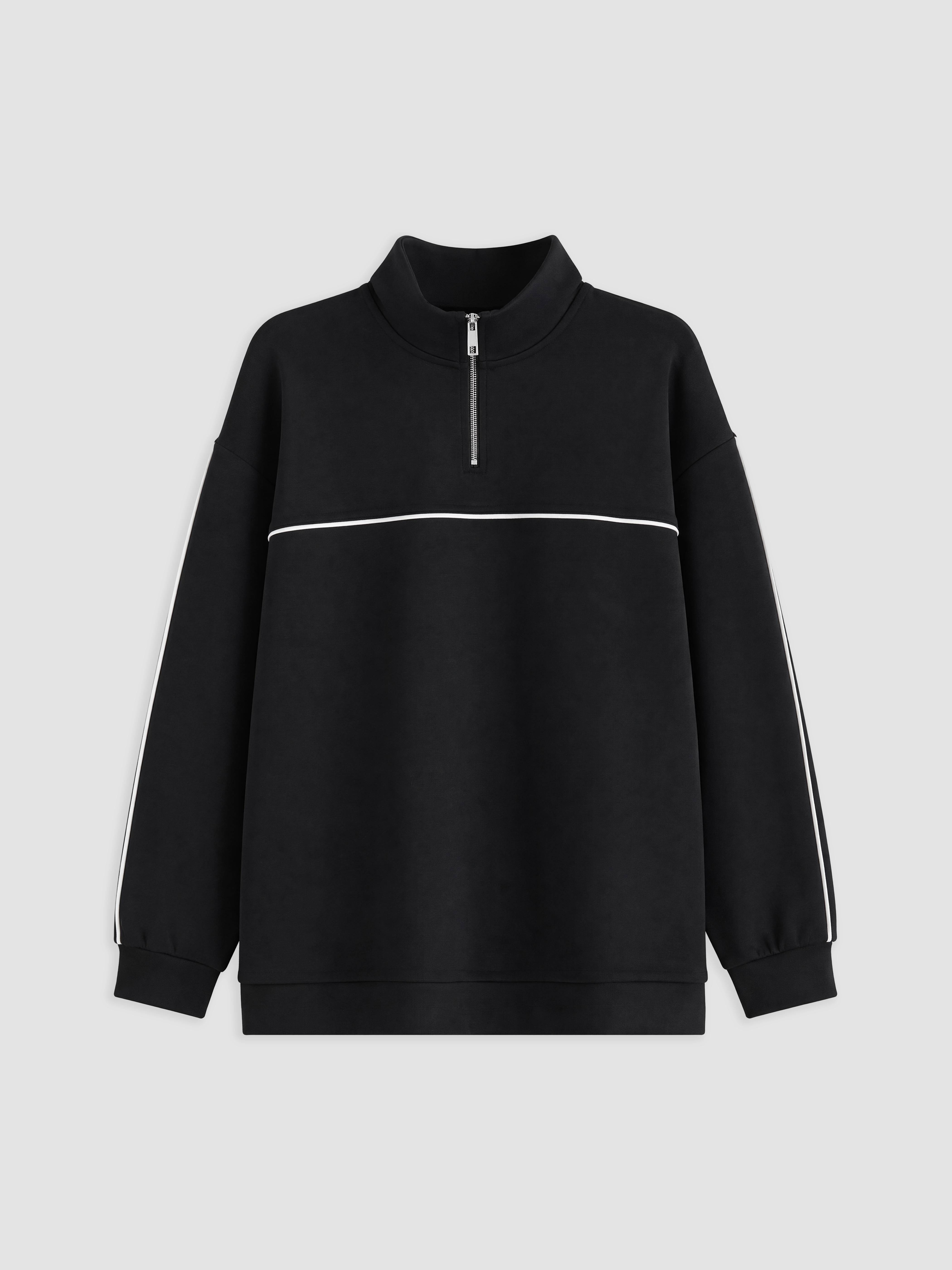 LCW Modest Soft Touch Oversize Kadın Sweatshirt Tunik görsel 5
