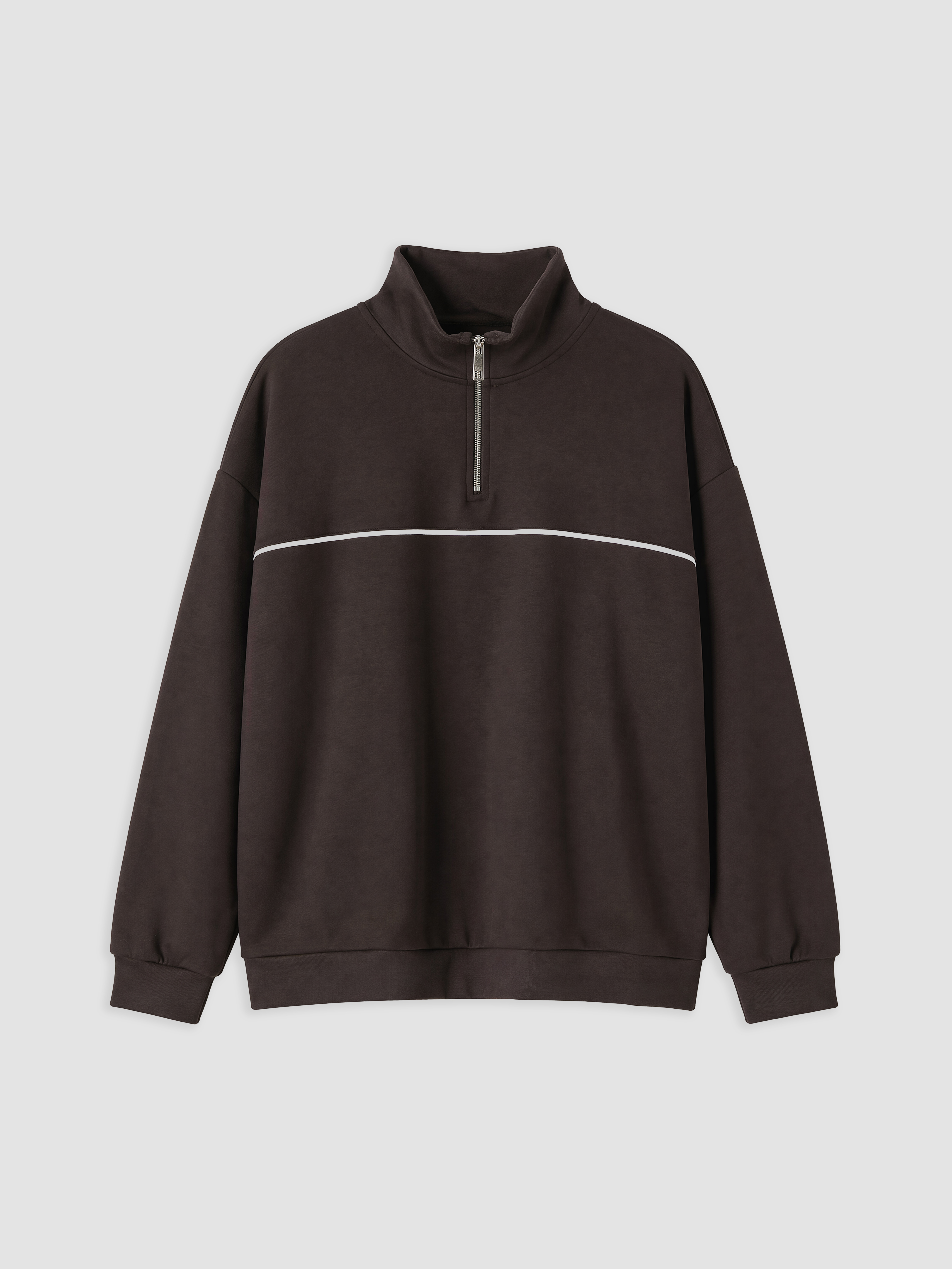 LCW Modest Soft Touch Oversize Kadın Sweatshirt Tunik görsel 5