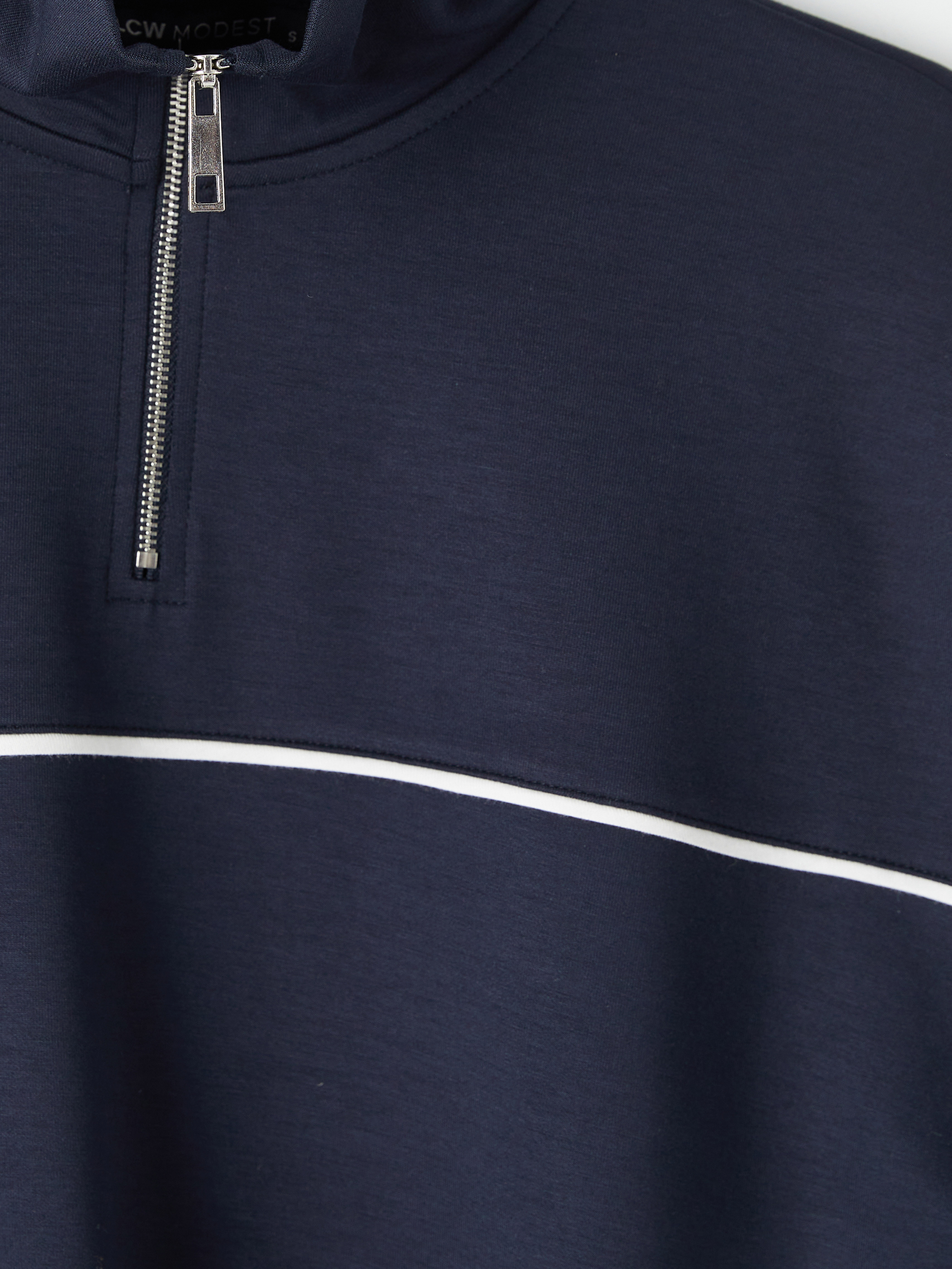 LCW Modest Soft Touch Oversize Kadın Sweatshirt Tunik görsel 7