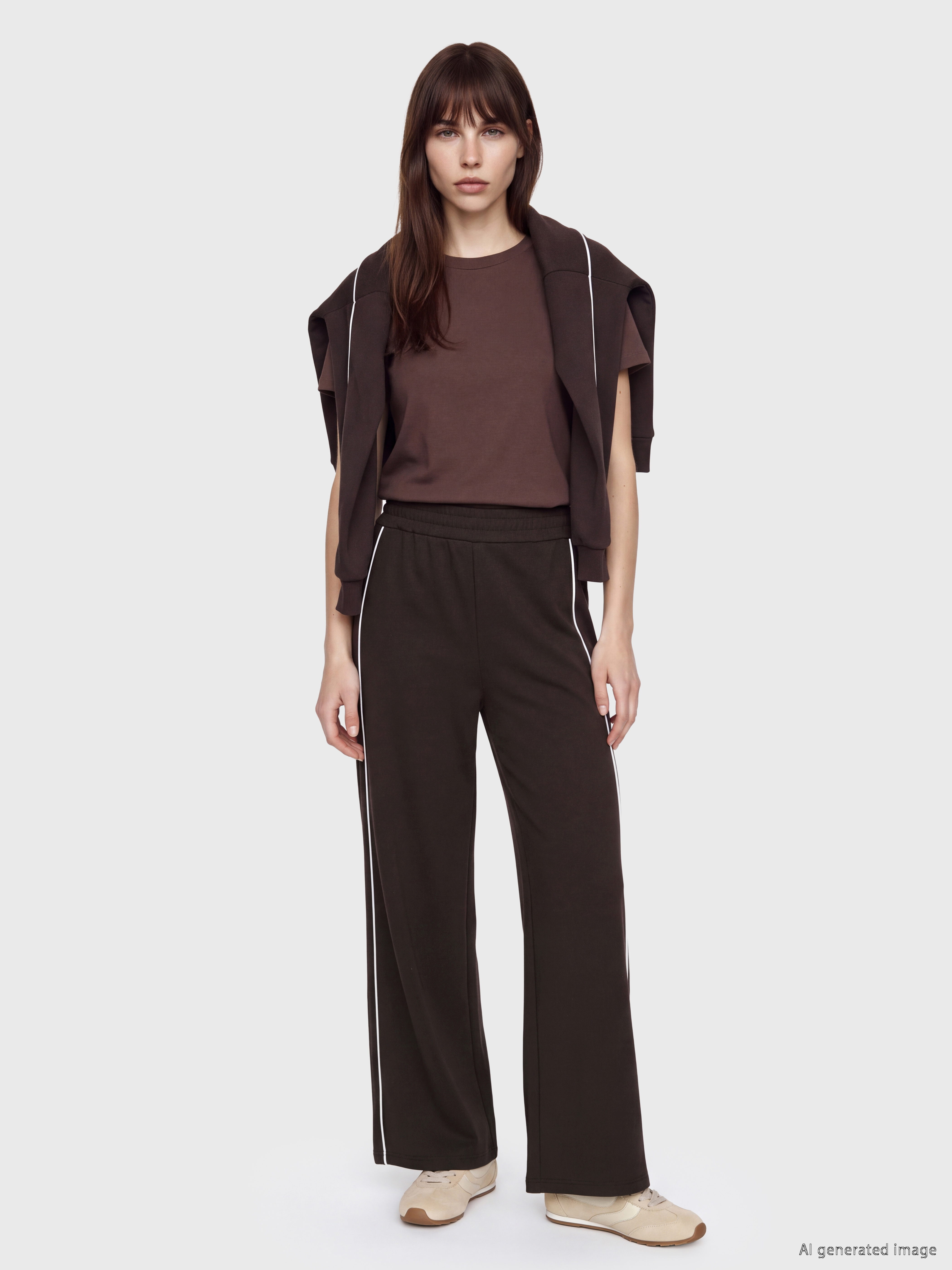 LCW Modest Şerit Detaylı Soft Touch Kadın Eşofman Altı