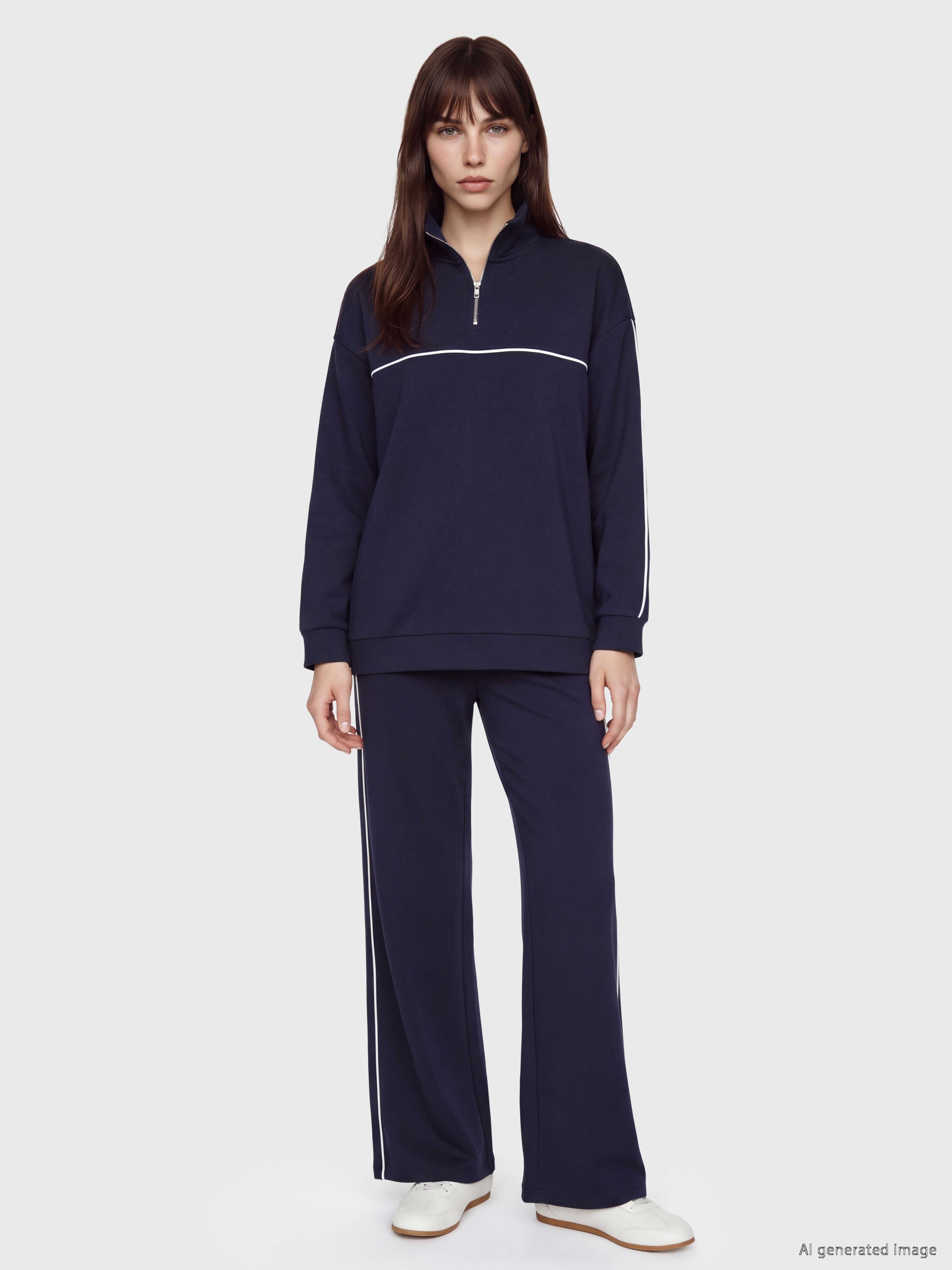 LCW Modest Şerit Detaylı Soft Touch Kadın Eşofman Altı