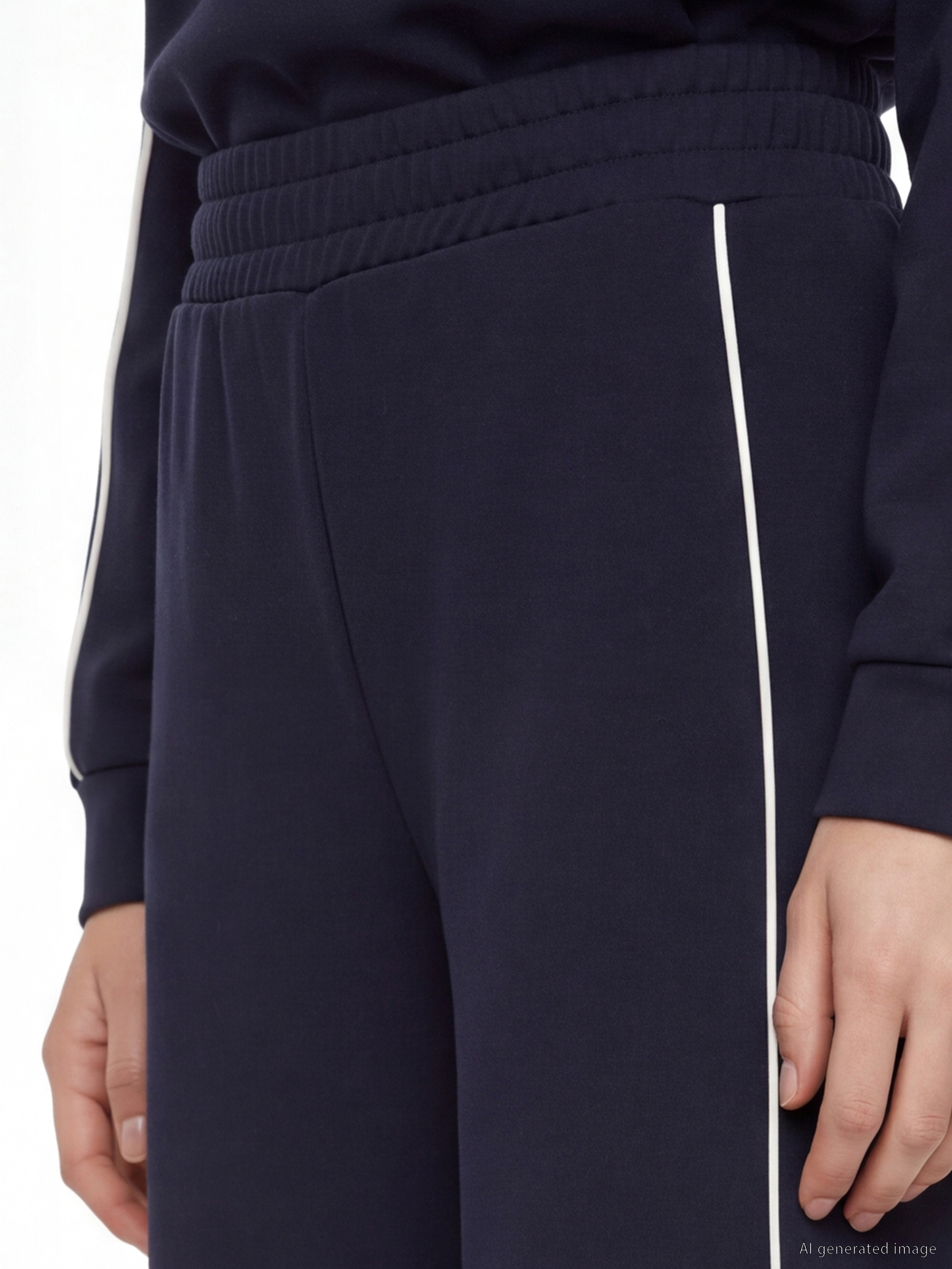 LCW Modest Şerit Detaylı Soft Touch Kadın Eşofman Altı görsel 3