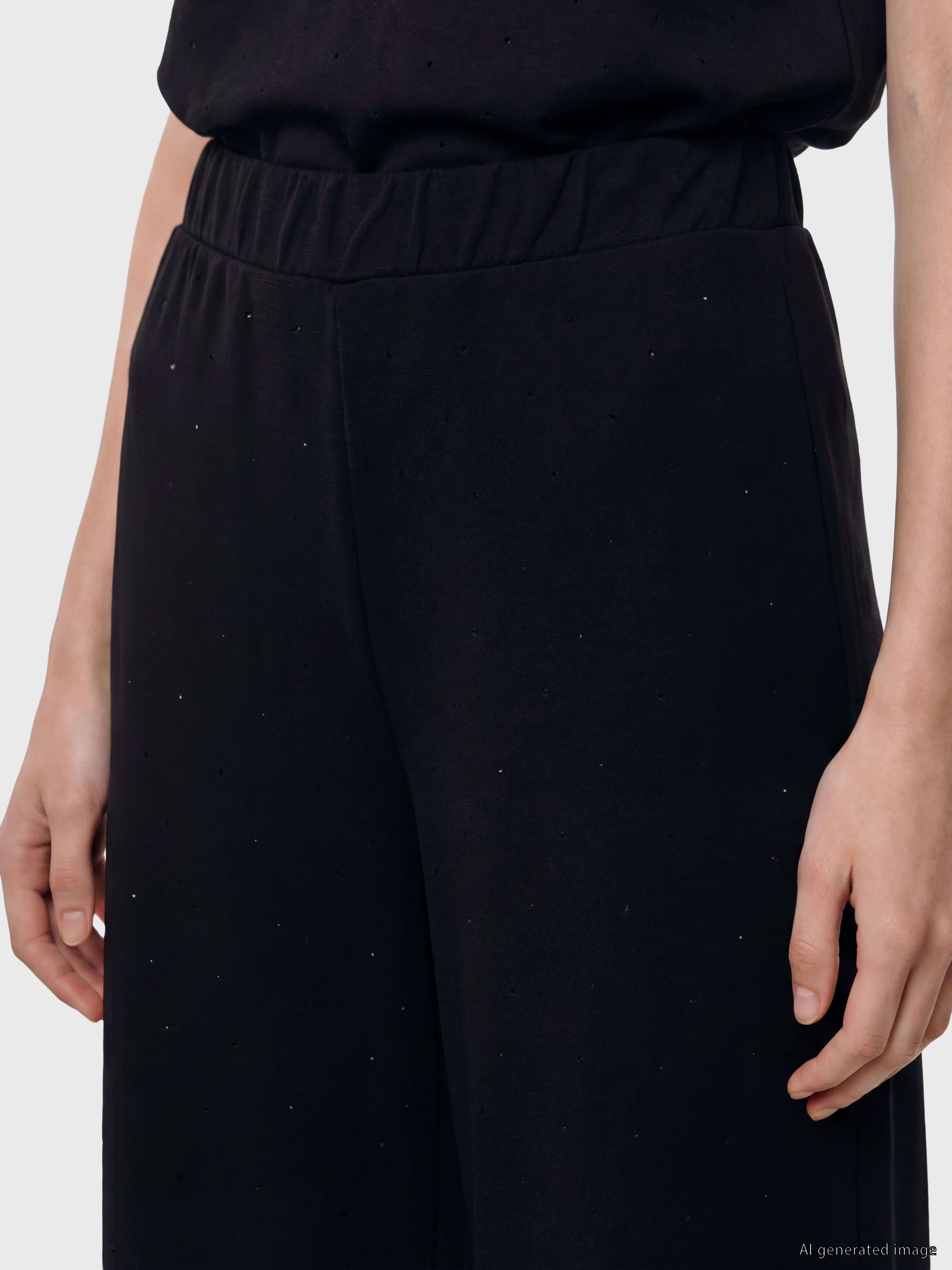LCW Modest Taşlı Soft Touch Kadın Pantolon görsel 3