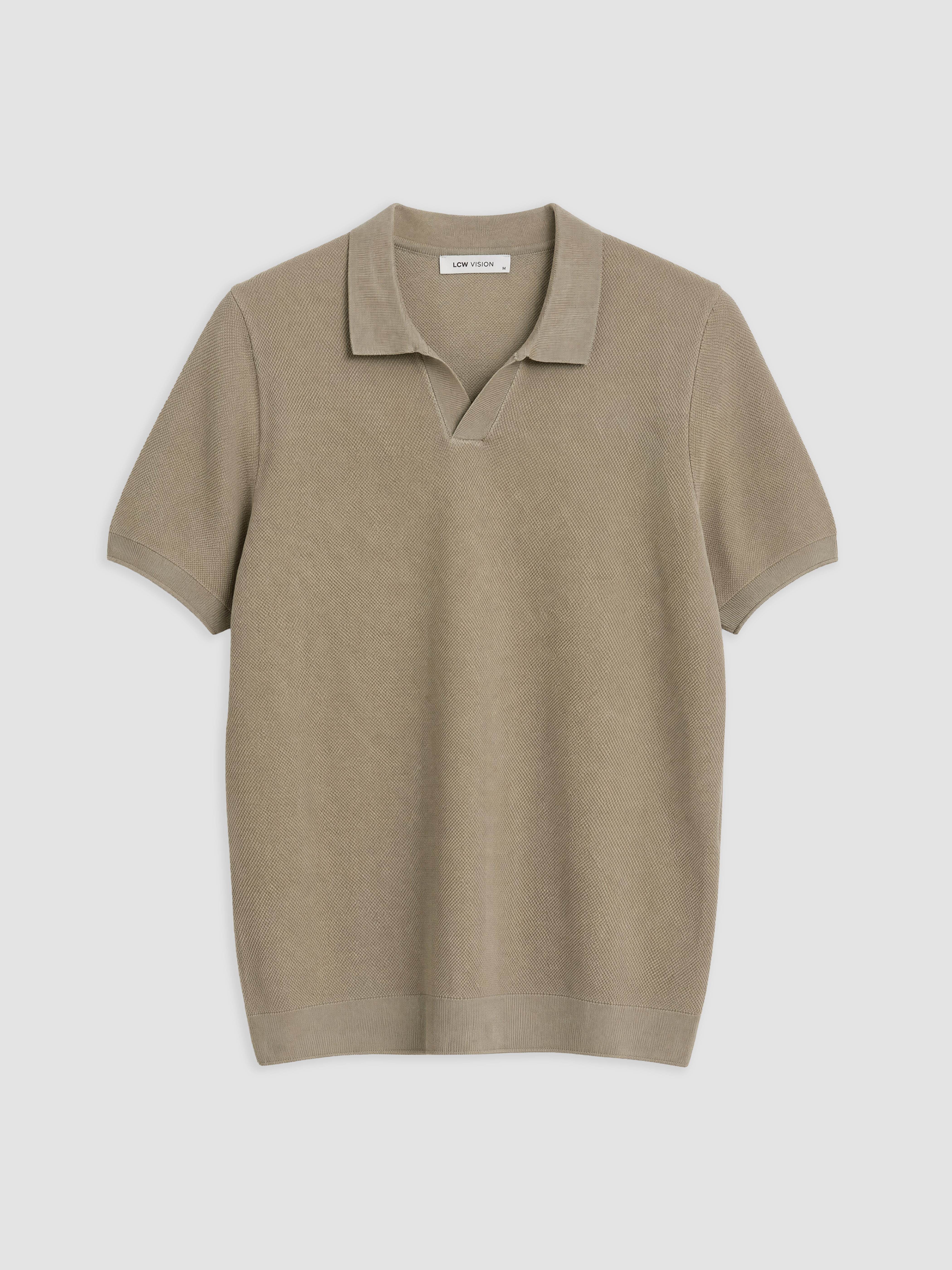 LCW Vision Polo Yaka Erkek Triko Tişört görsel 5
