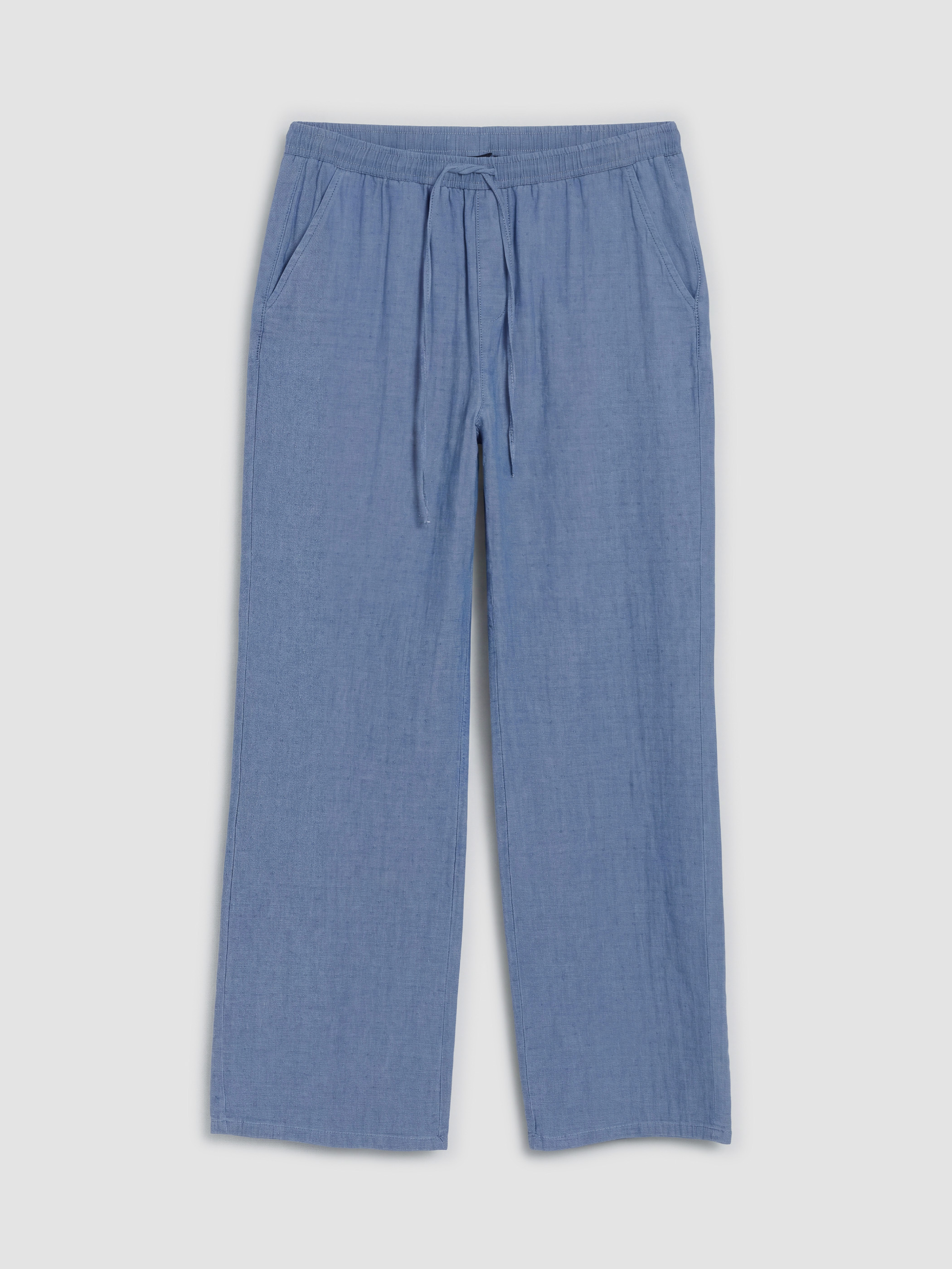 LCWAIKIKI Classic Beli Lastikli Wideleg Kadın Jean Pantolon görsel 5