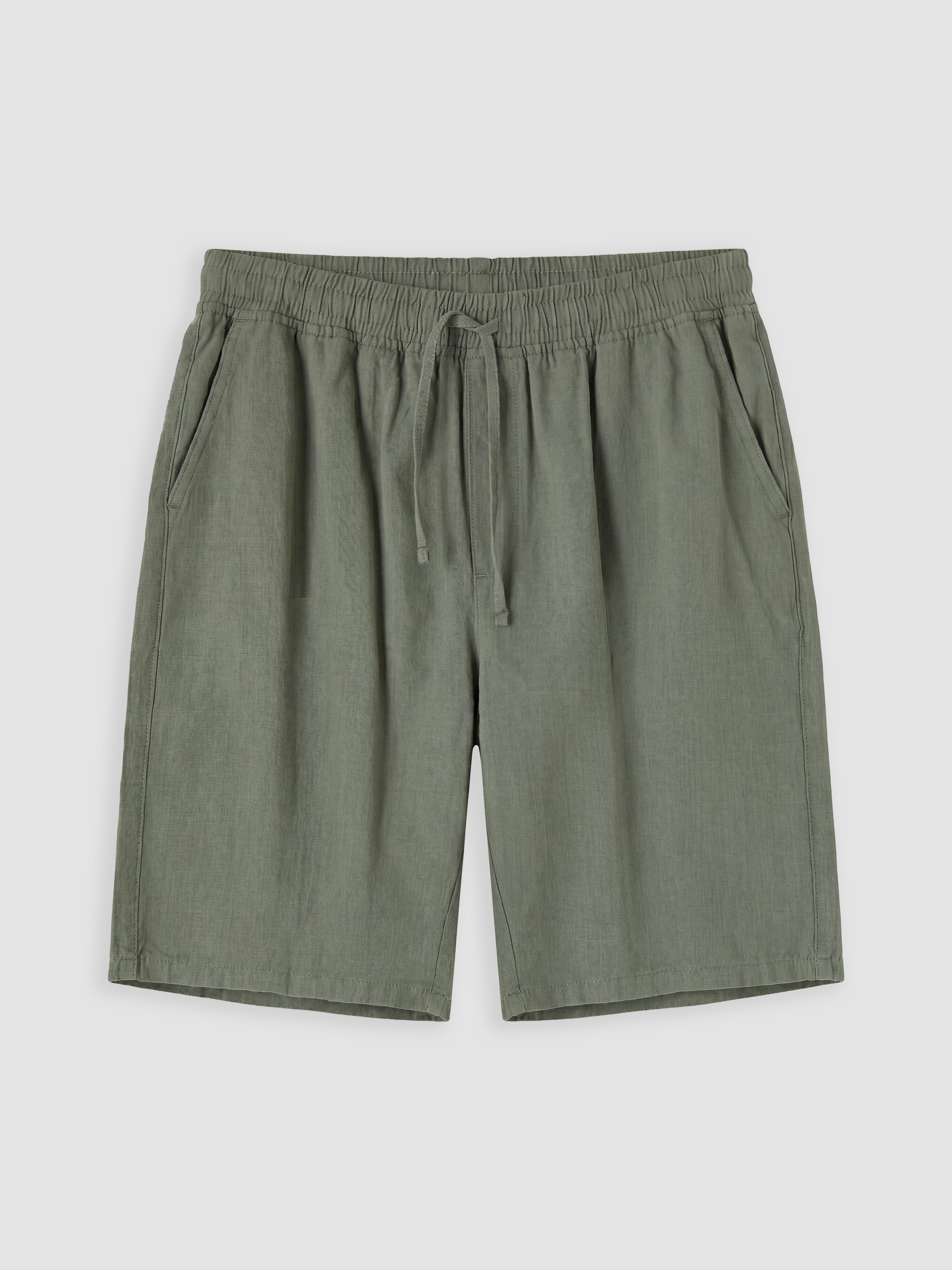 XSIDE Regular Fit Keten Görünümlü Erkek Şort görsel 5