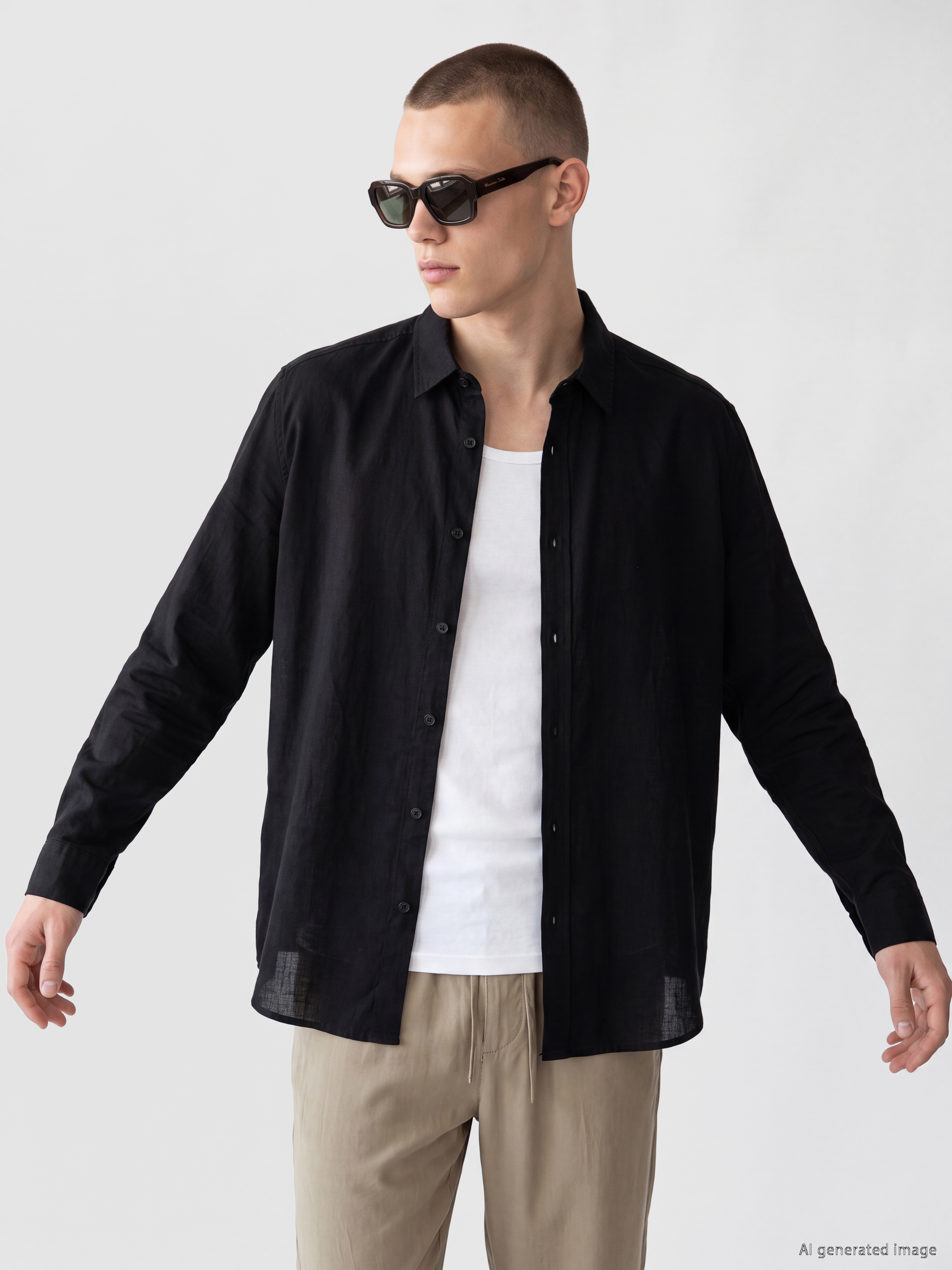 XSIDE Regular Fit Poplin Erkek Gömlek