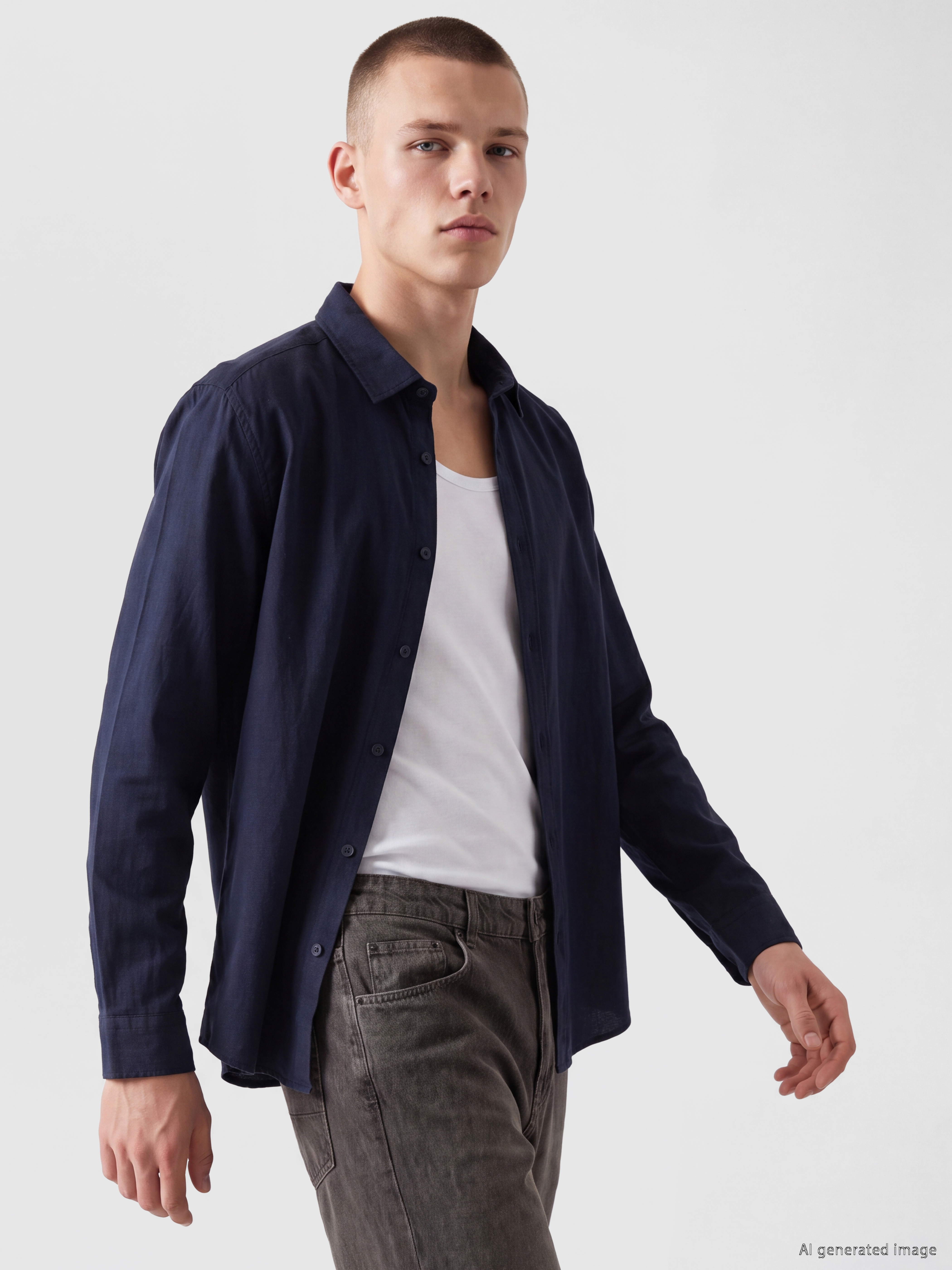 XSIDE Regular Fit Poplin Erkek Gömlek