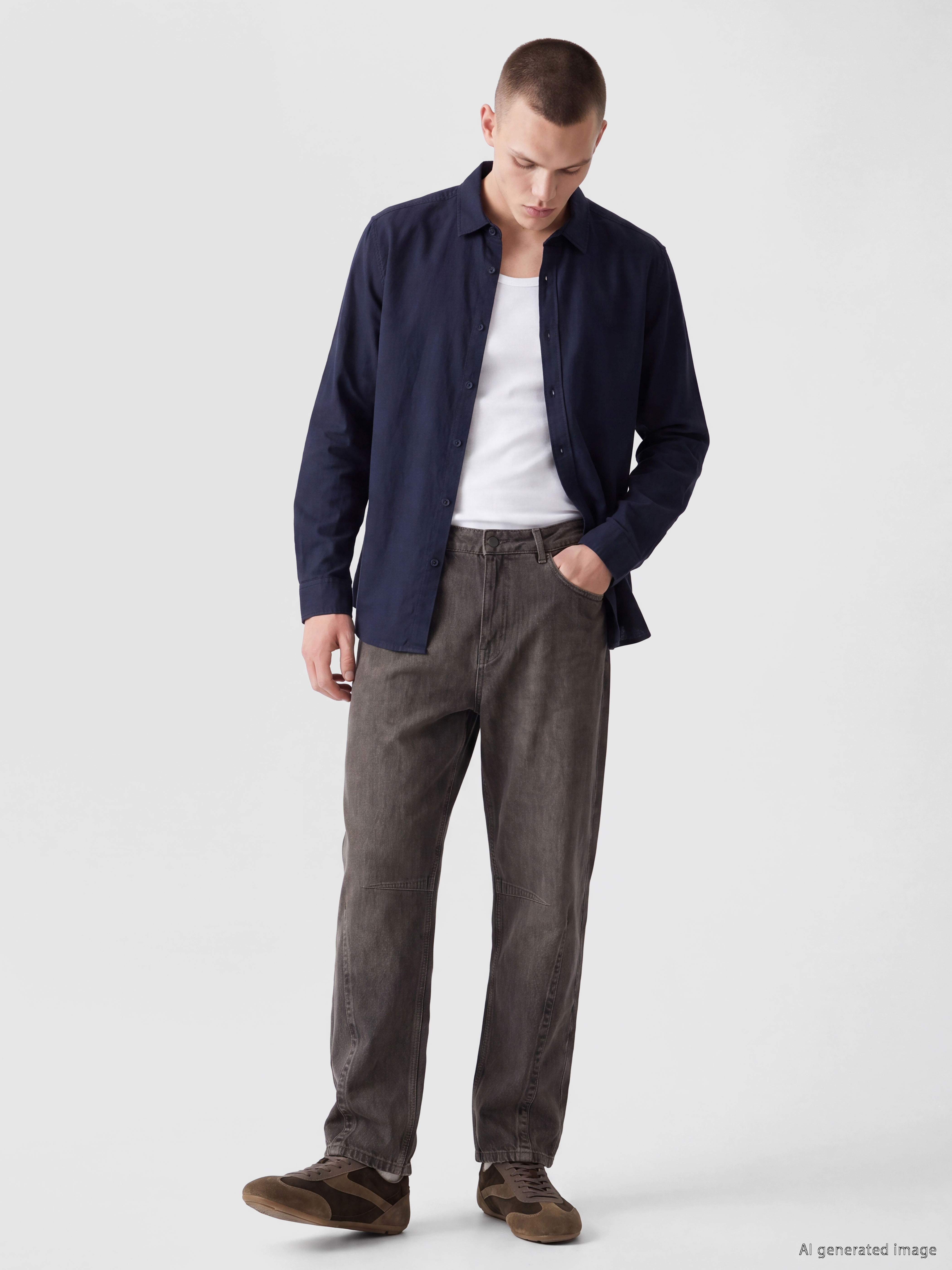 XSIDE Regular Fit Poplin Erkek Gömlek görsel 2