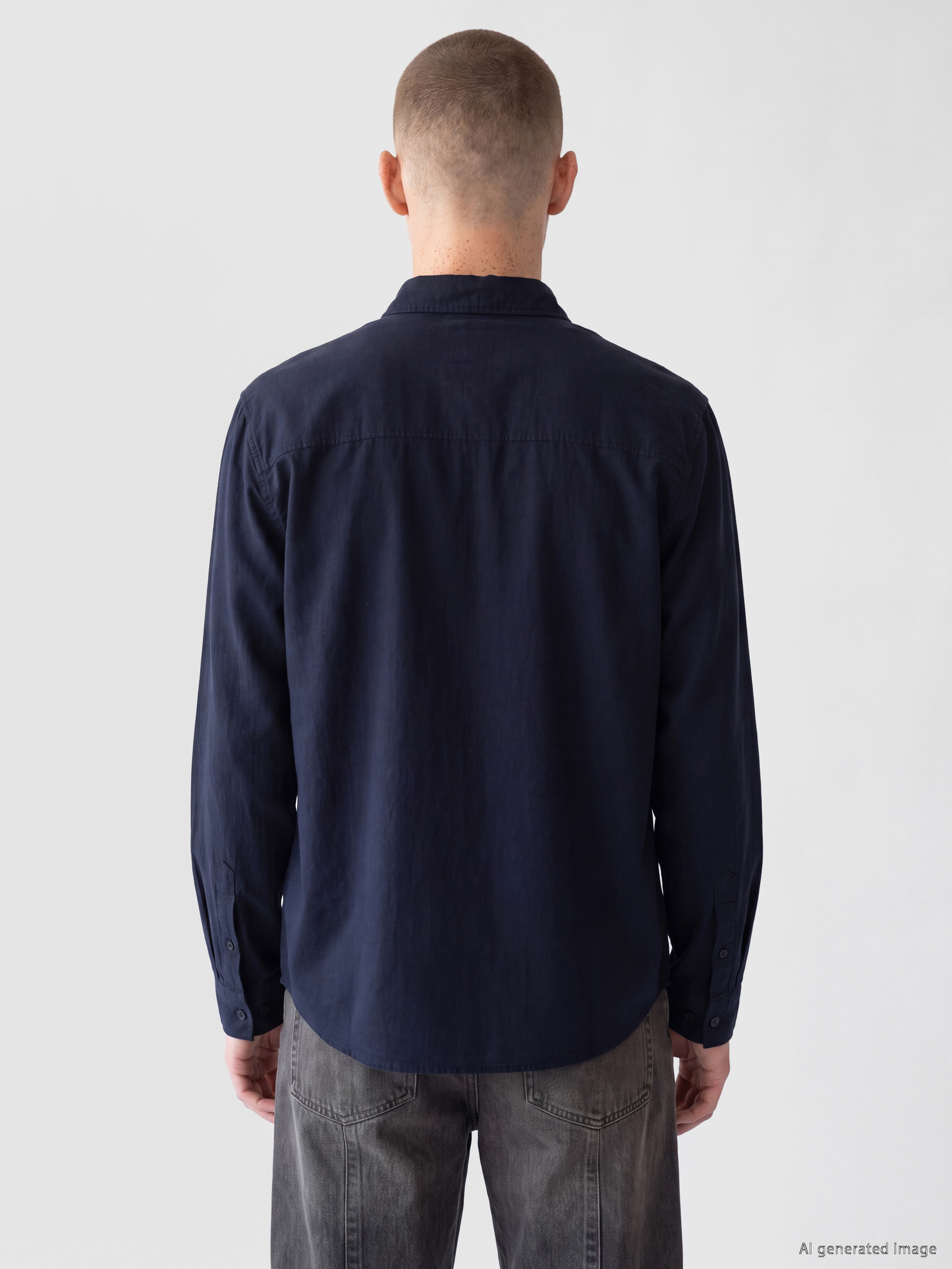 XSIDE Regular Fit Poplin Erkek Gömlek görsel 4
