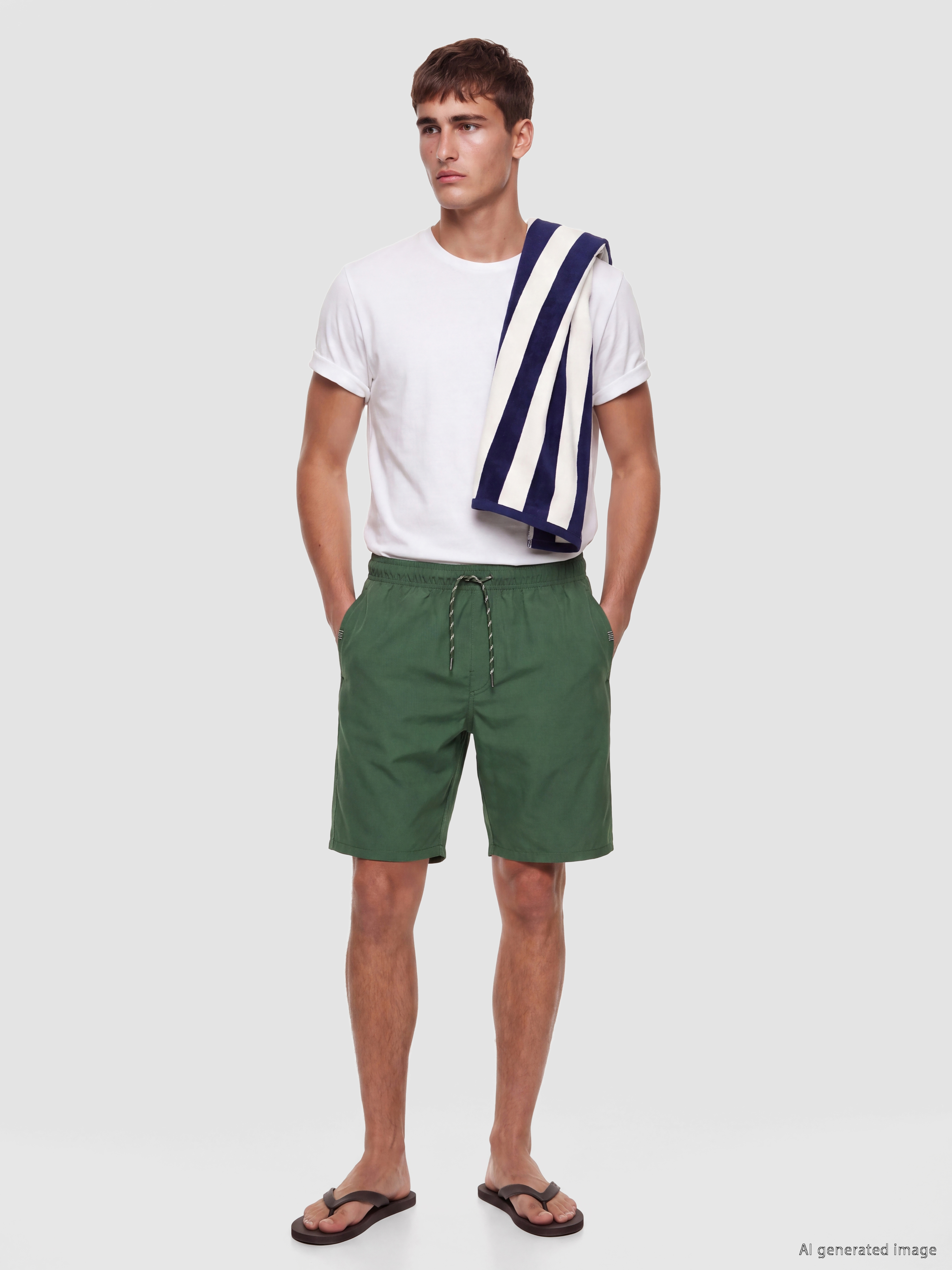 LCW SWIMWEAR Kısa Boy Erkek Deniz Şortu