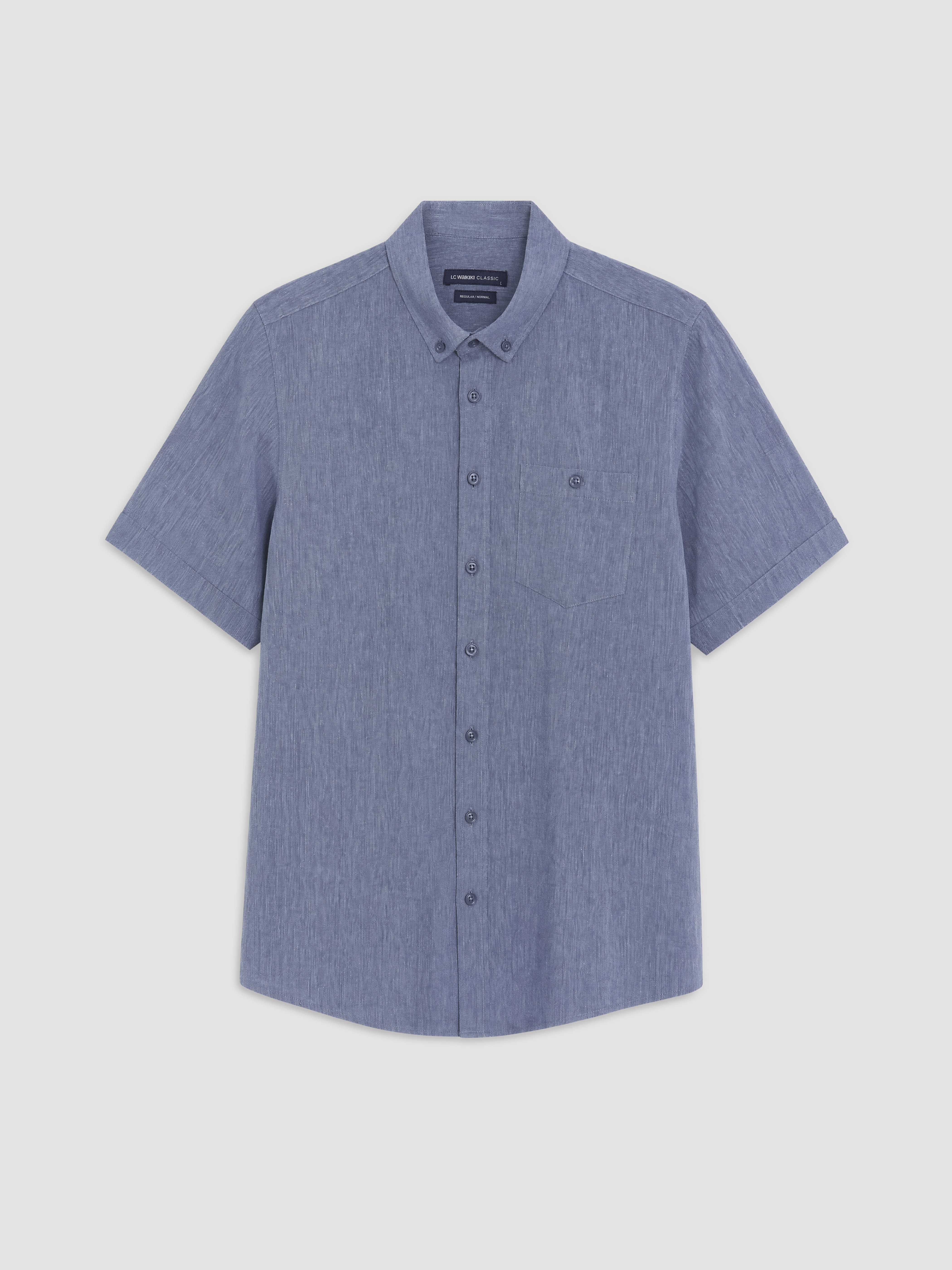 LCWAIKIKI Classic Regular Fit Kanvas Erkek Gömlek görsel 5