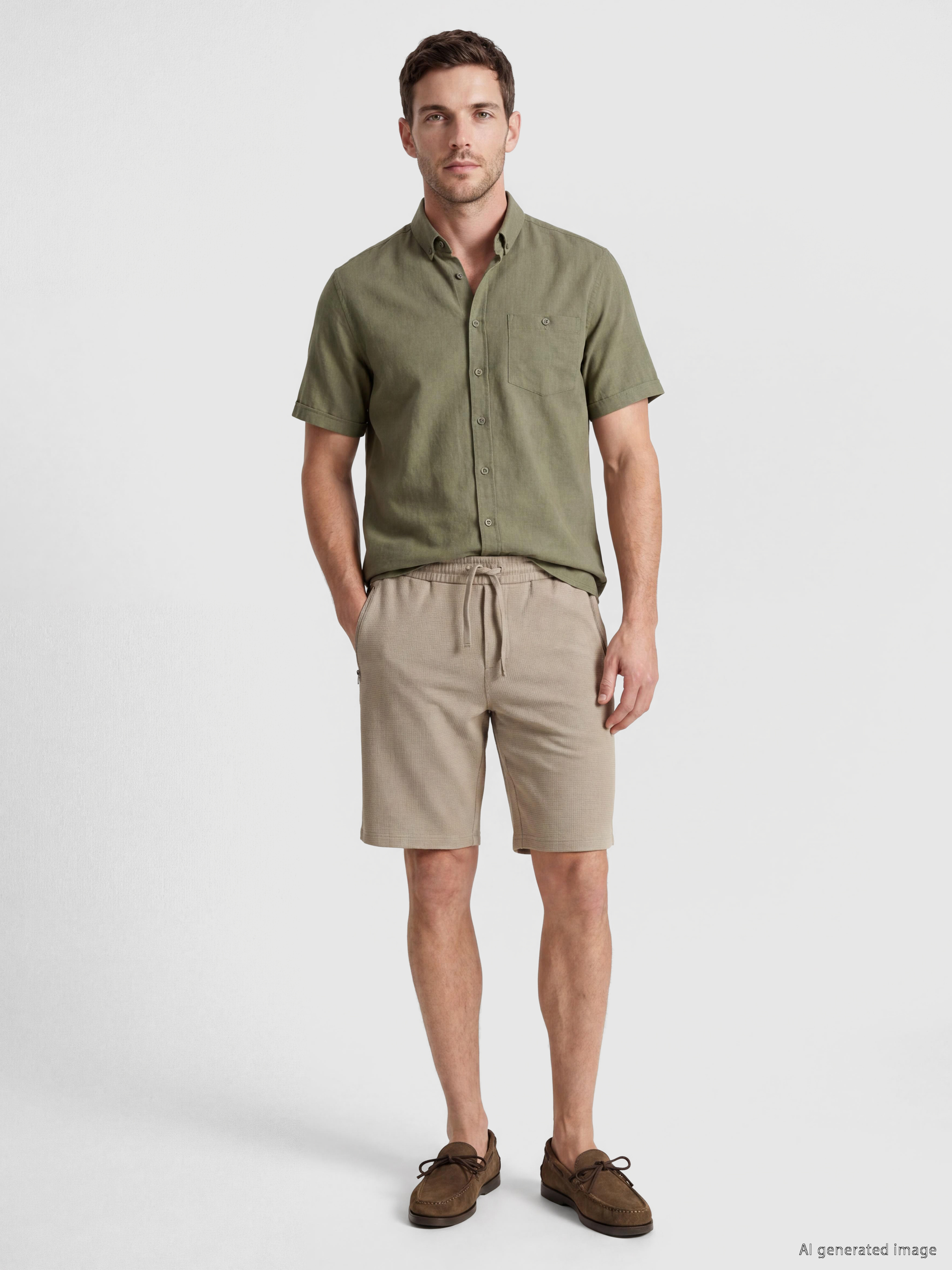 LCWAIKIKI Classic Regular Fit Kanvas Erkek Gömlek görsel 2