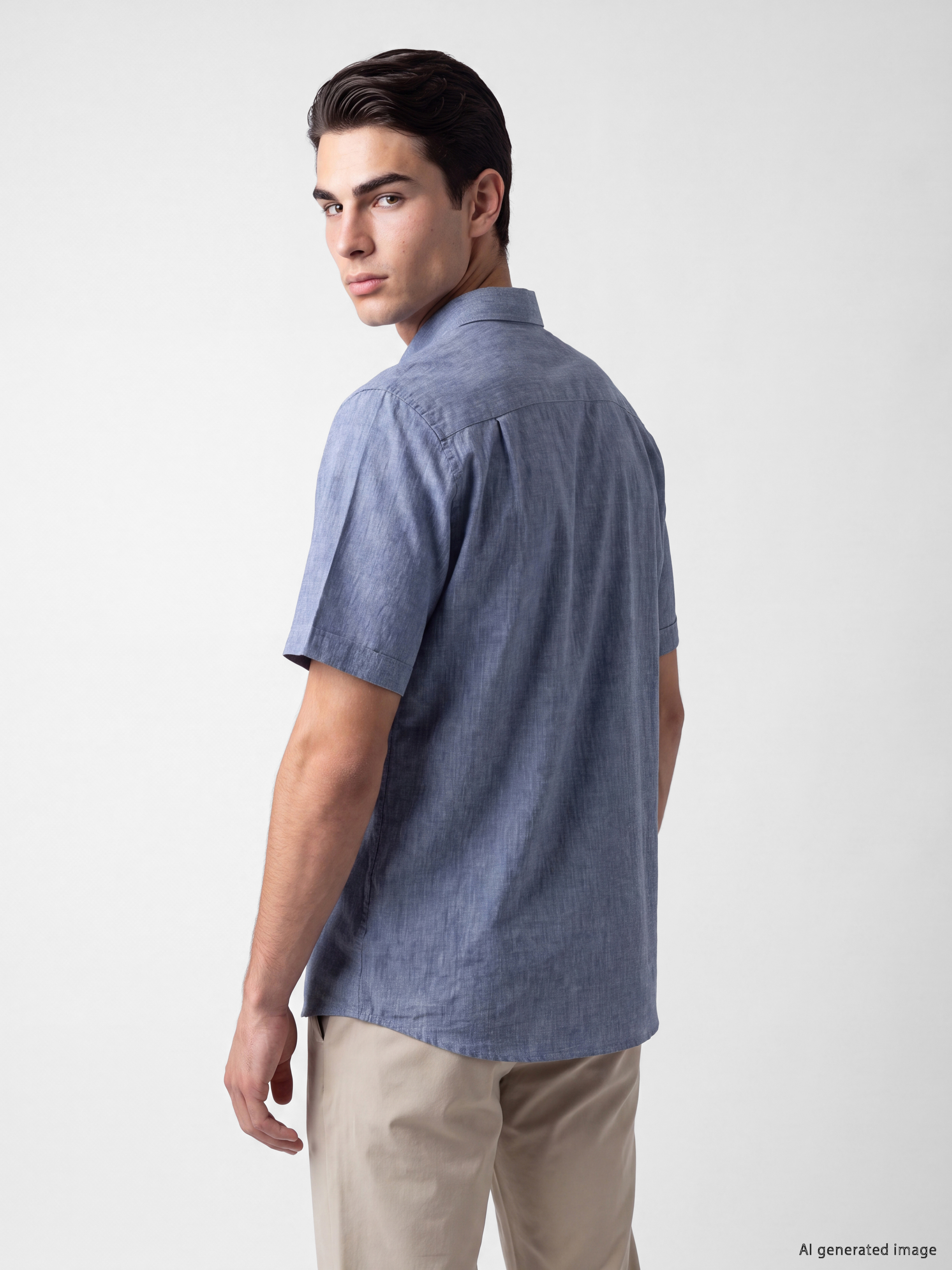 LCWAIKIKI Classic Regular Fit Kanvas Erkek Gömlek görsel 4