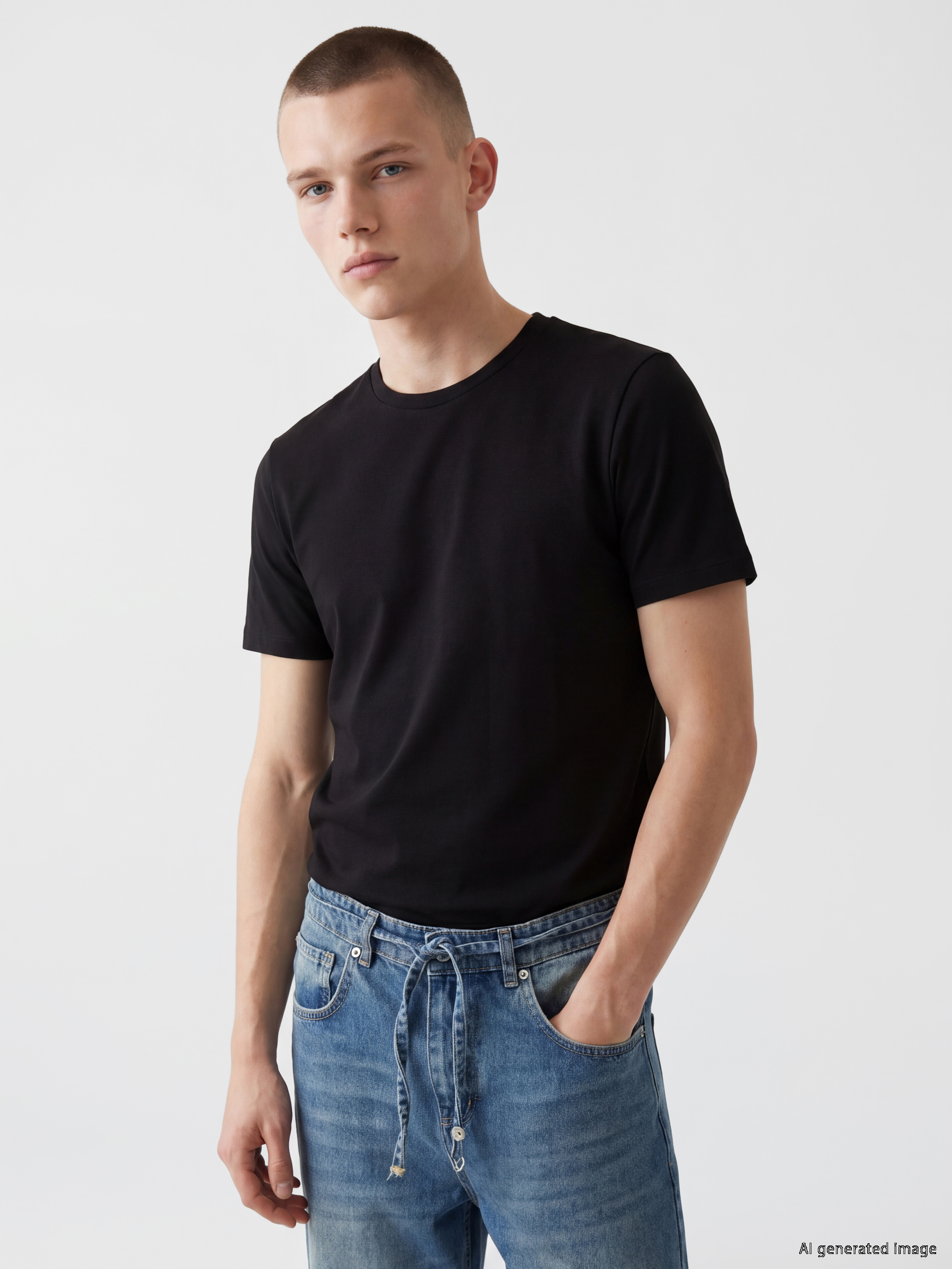 XSIDE Slim Fit Basic Esnek Erkek Tişört