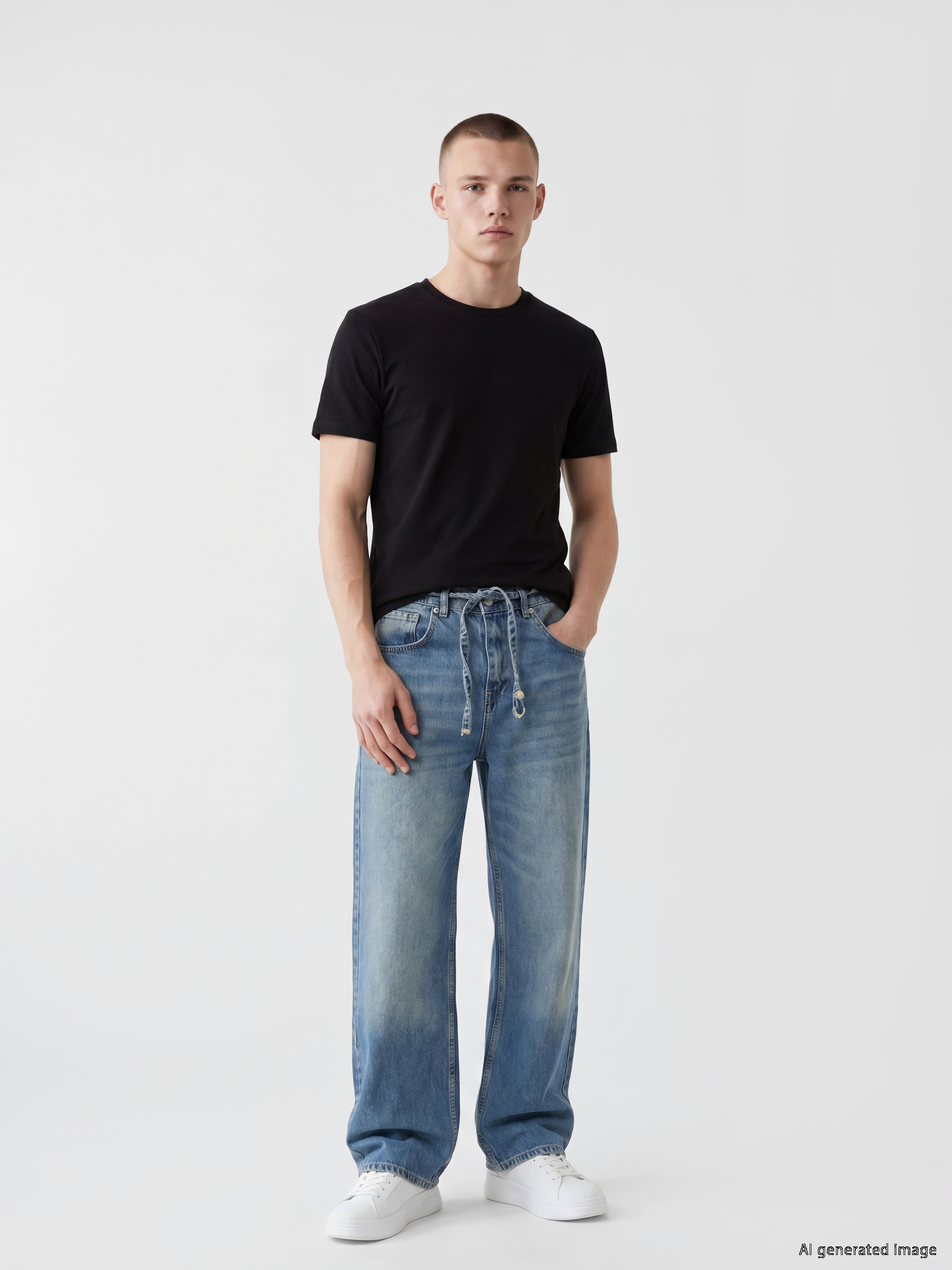 XSIDE Slim Fit Basic Esnek Erkek Tişört görsel 2