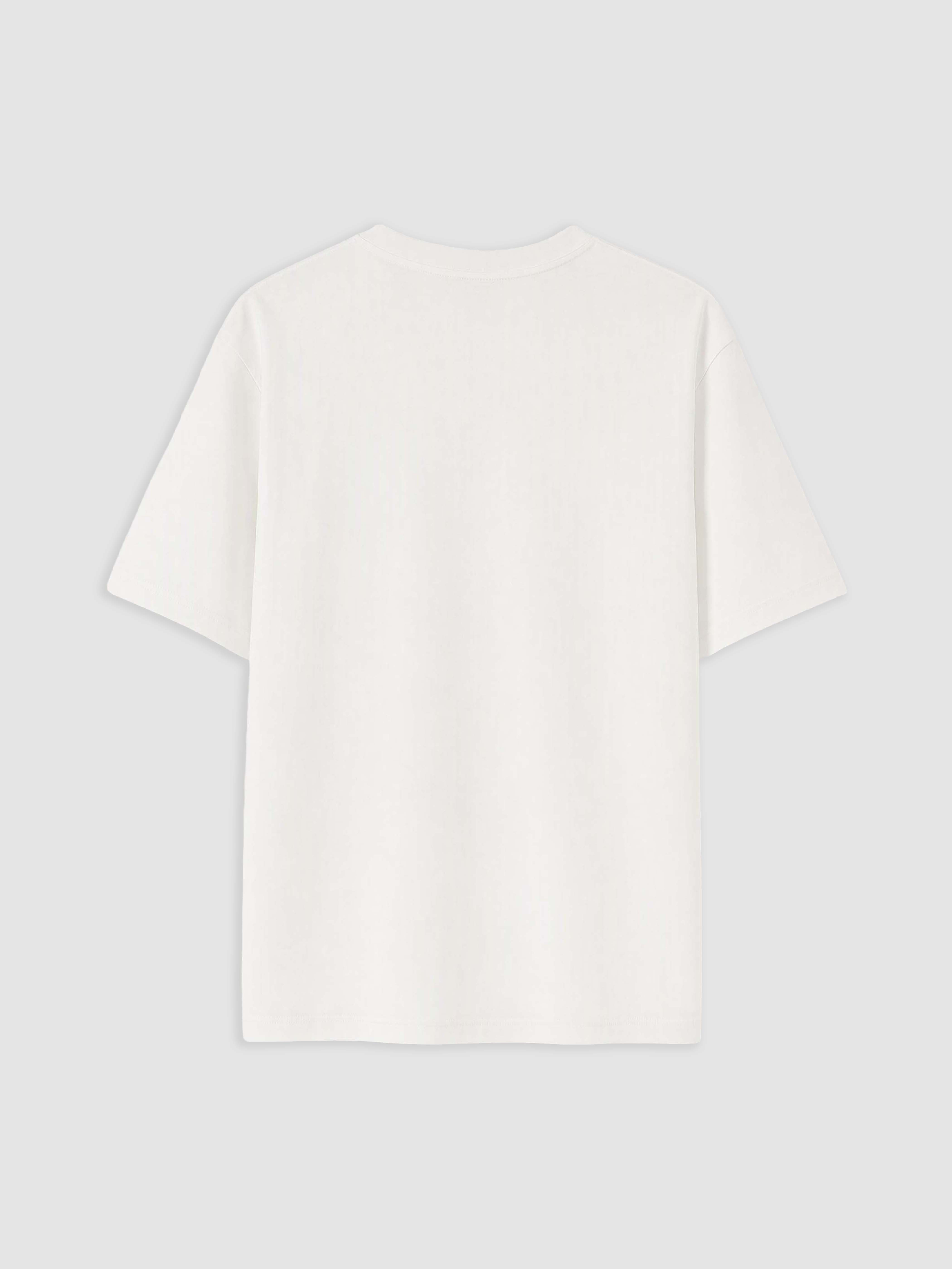 XSIDE Loose Fit %100 Pamuk Basic Tişört görsel 6
