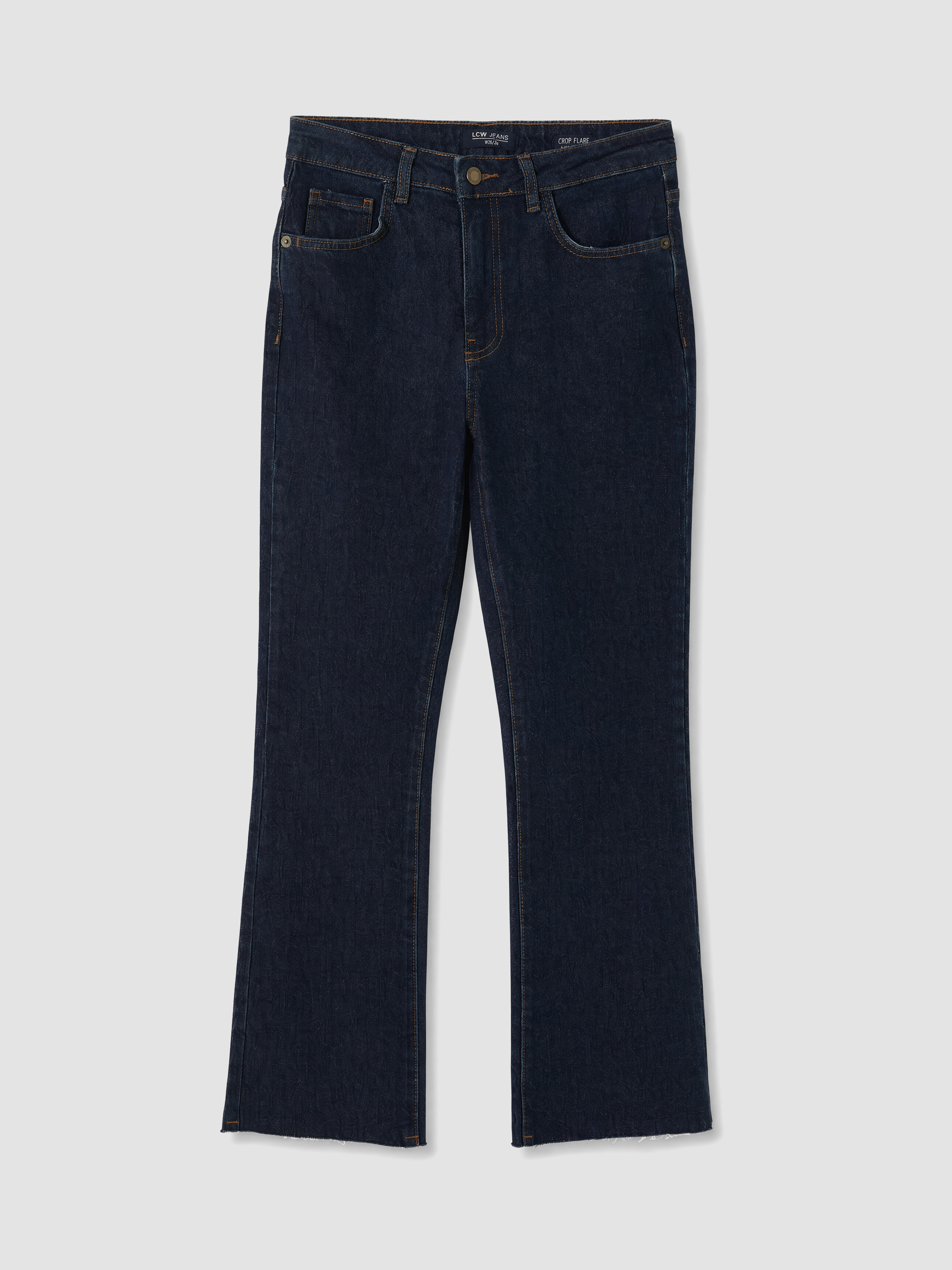 LCW Jeans Crop Flare Kadın Jean Pantolon görsel 5